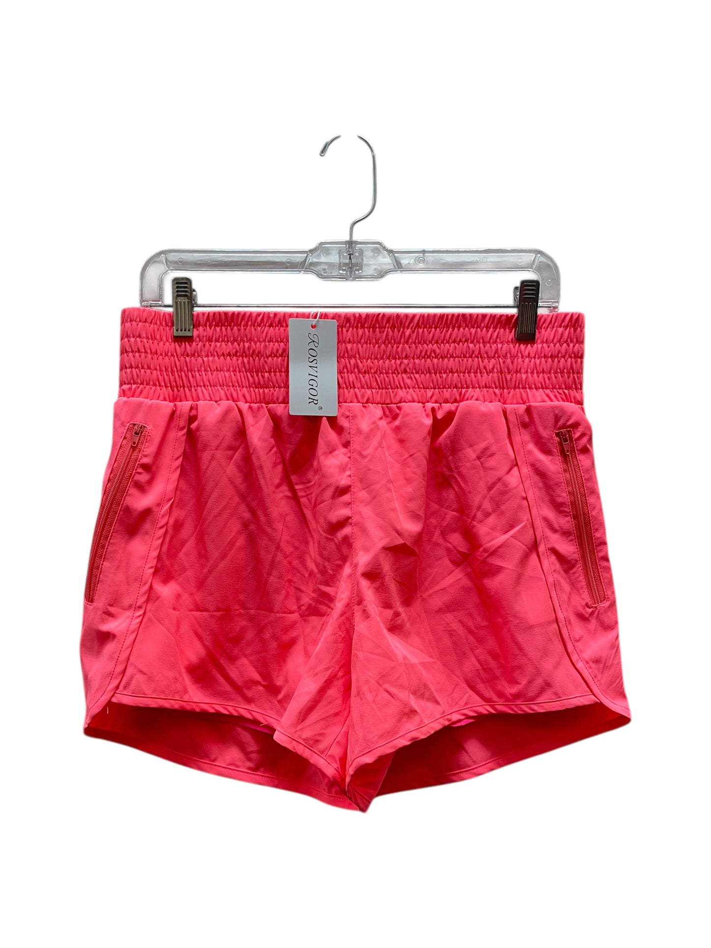 Athletic Shorts By ROSVIGOR In Pink, Size:M