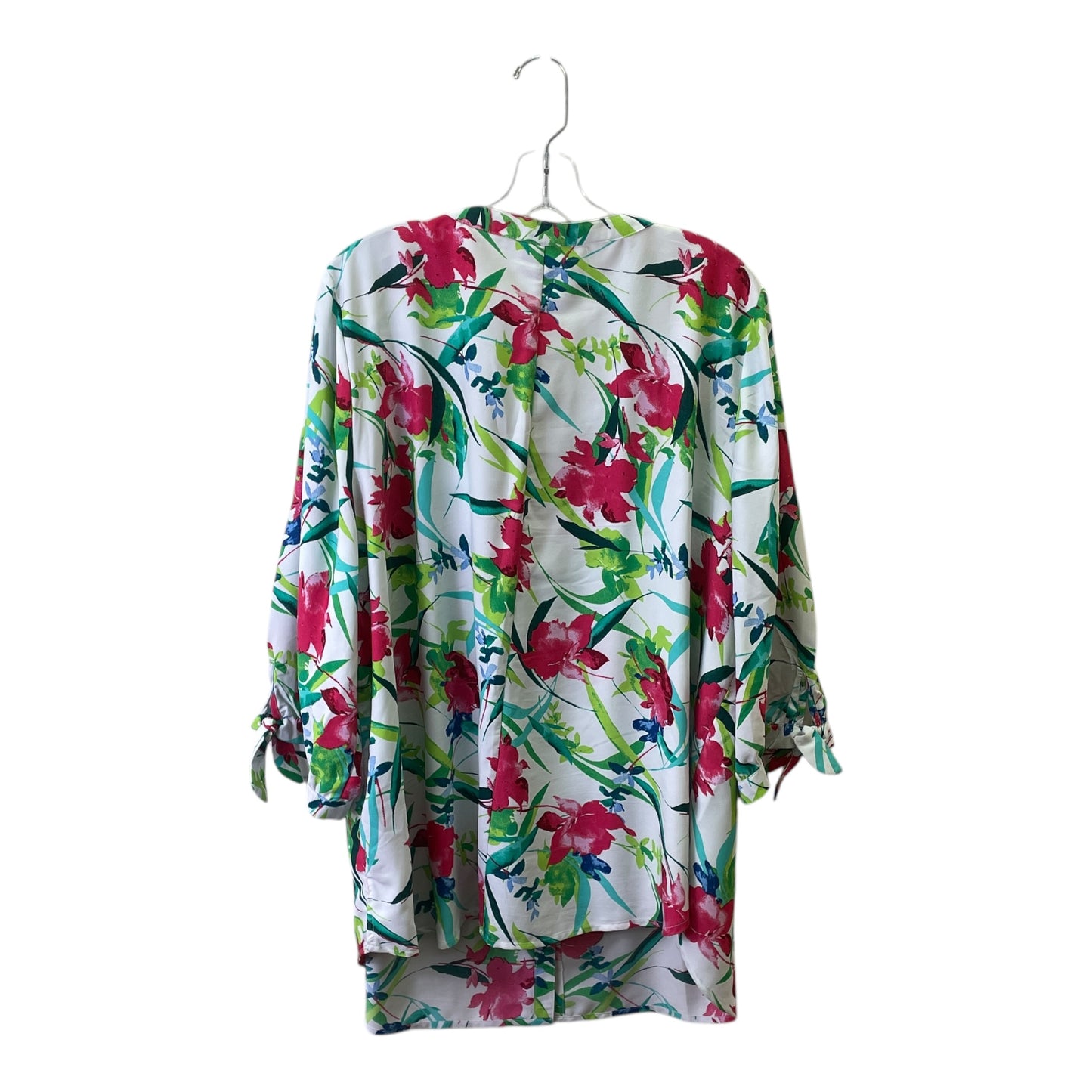 Top 3/4 Sleeve By Catherines In White, Size:2X