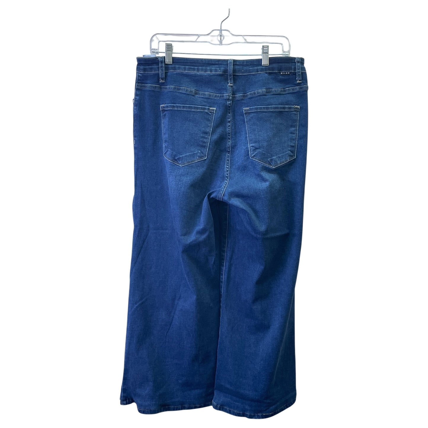 Jeans Wide Leg By Risen In Blue Denim, Size:14