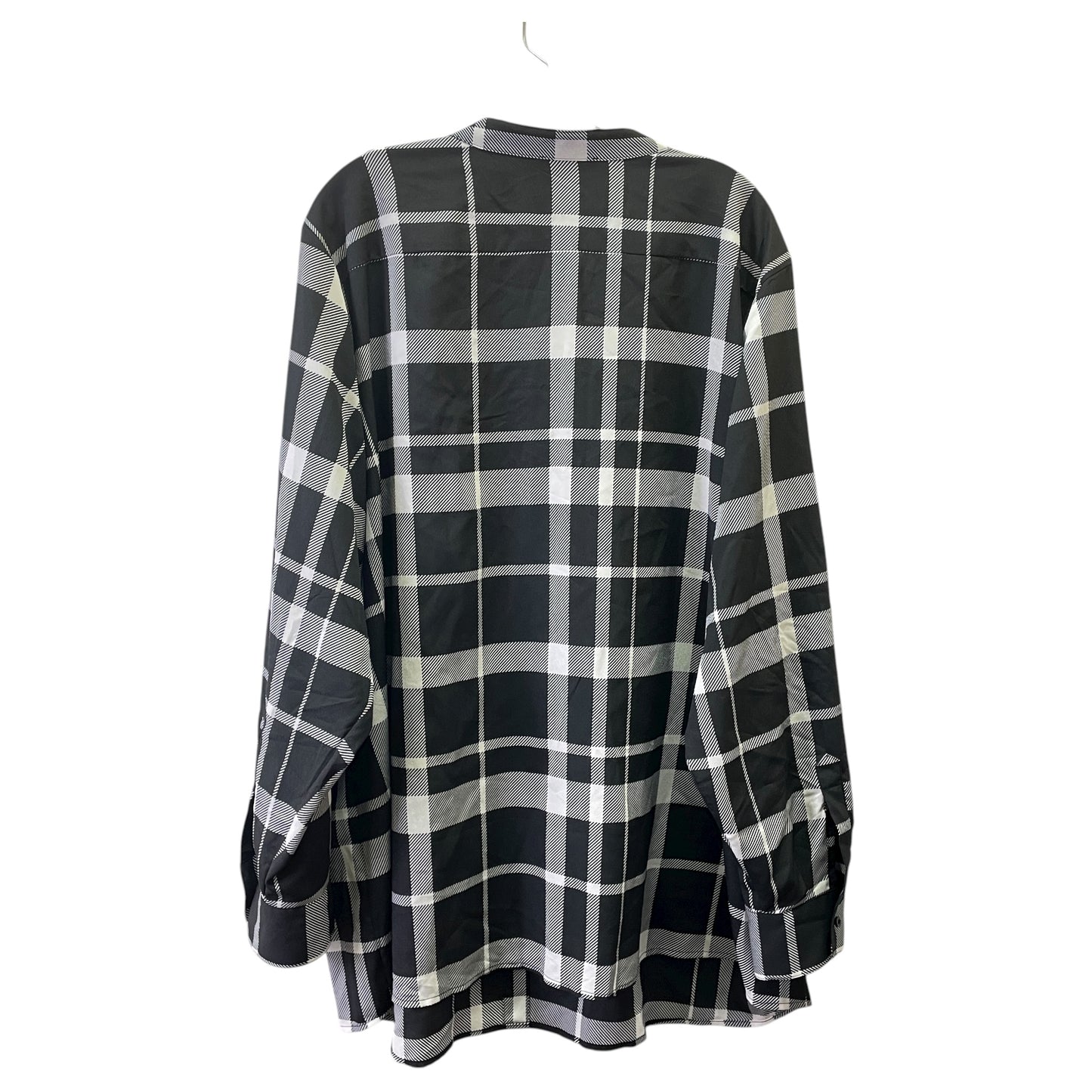 Top Ls By Calvin Klein In Black & White, Size:3X