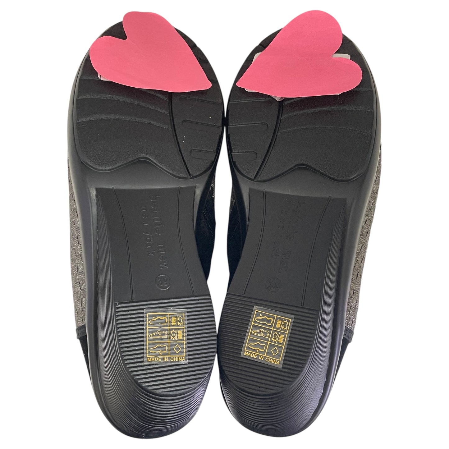 Boots Ankle Heels By Bernie Mev In Black & Grey, Size:7