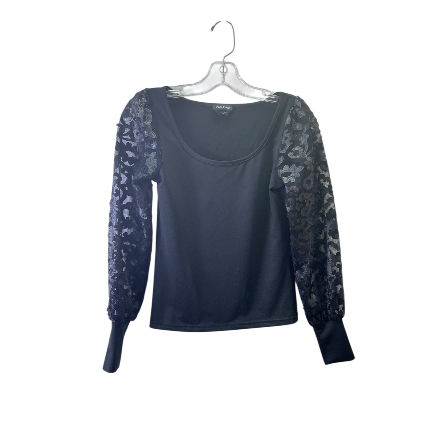 Top Ls By Bebe In Black, Size:Xxs
