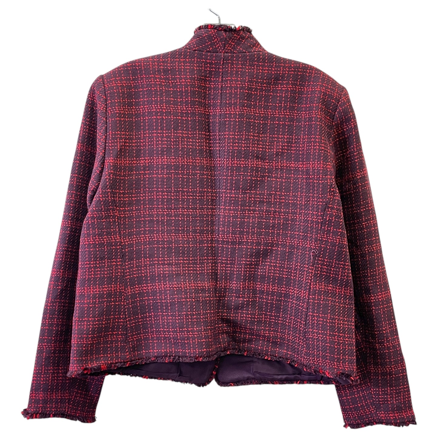 Blazer By Ann Taylor In Purple & Red, Size:14