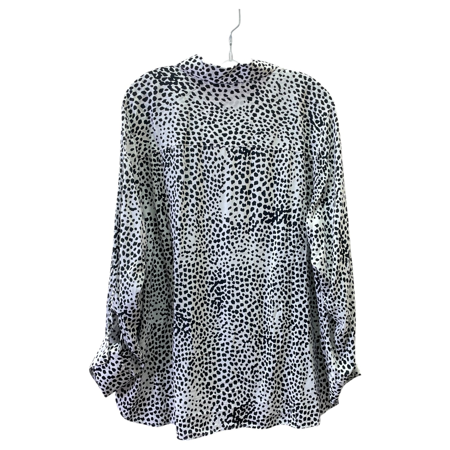 Top Ls By Foxcroft In Black & White, Size:20