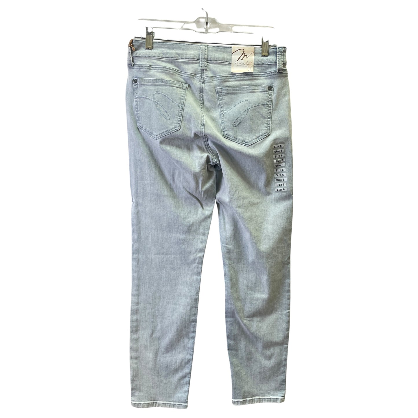 Jeans Straight By Miraclesuit In Blue, Size:6