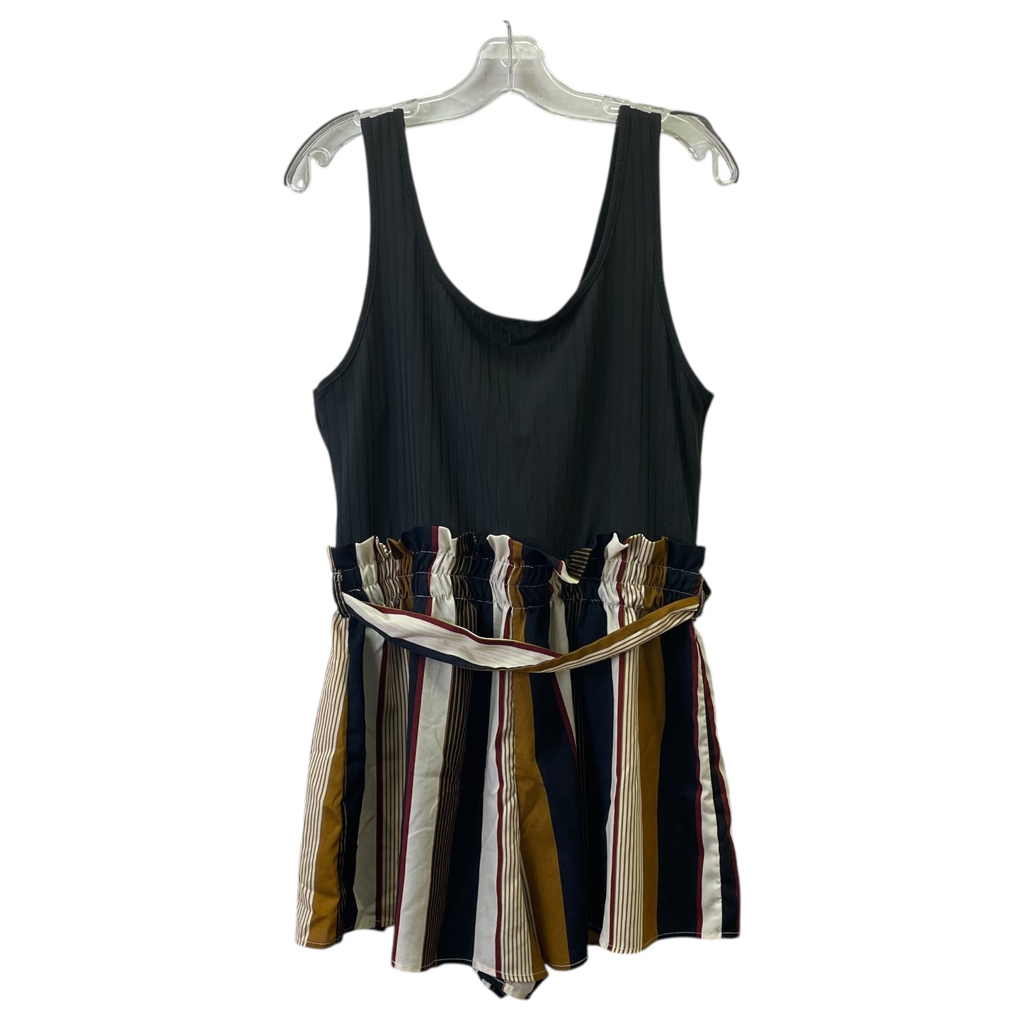 Romper By Shein In Black, Size:1X