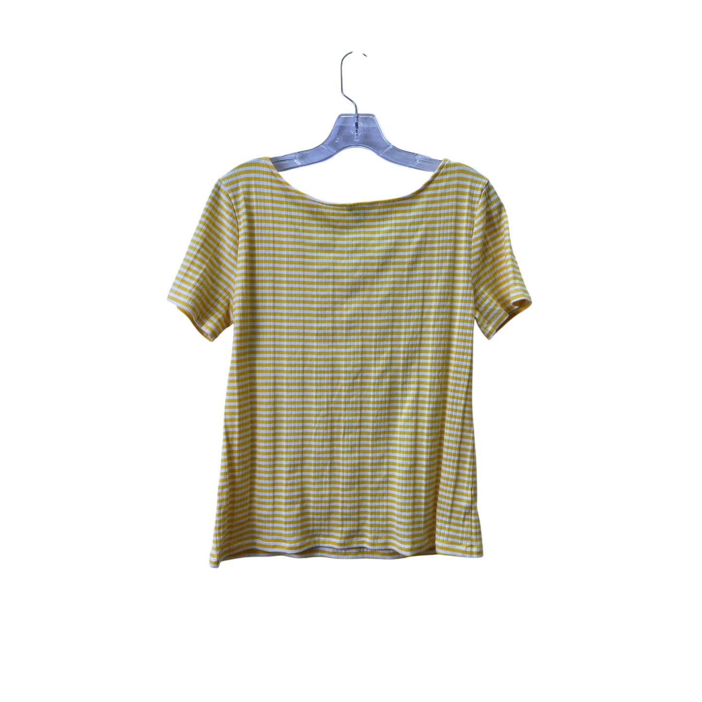 Top Ss Basic By Ann Taylor In Yellow, Size:L