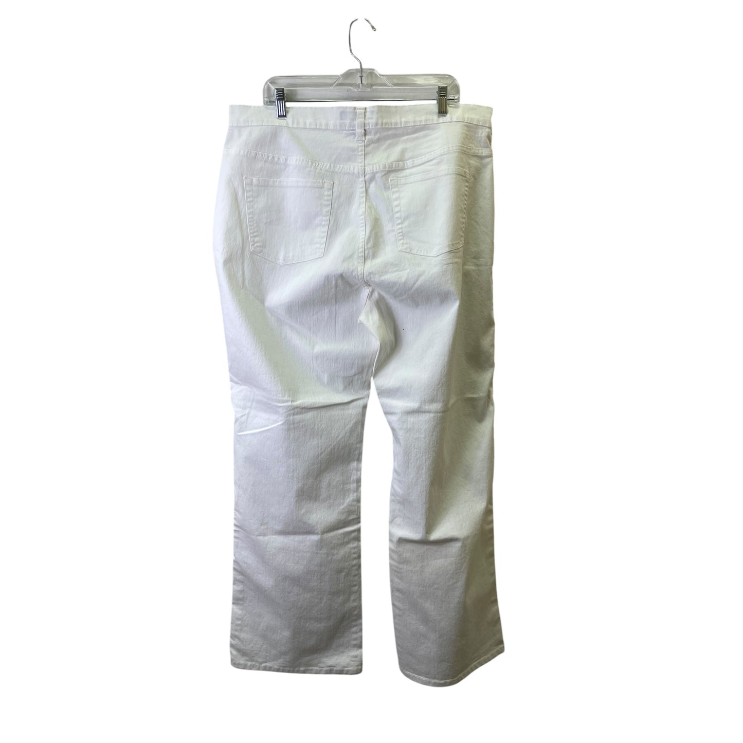 Jeans Wide Leg By Avenue Blues In White, Size:18