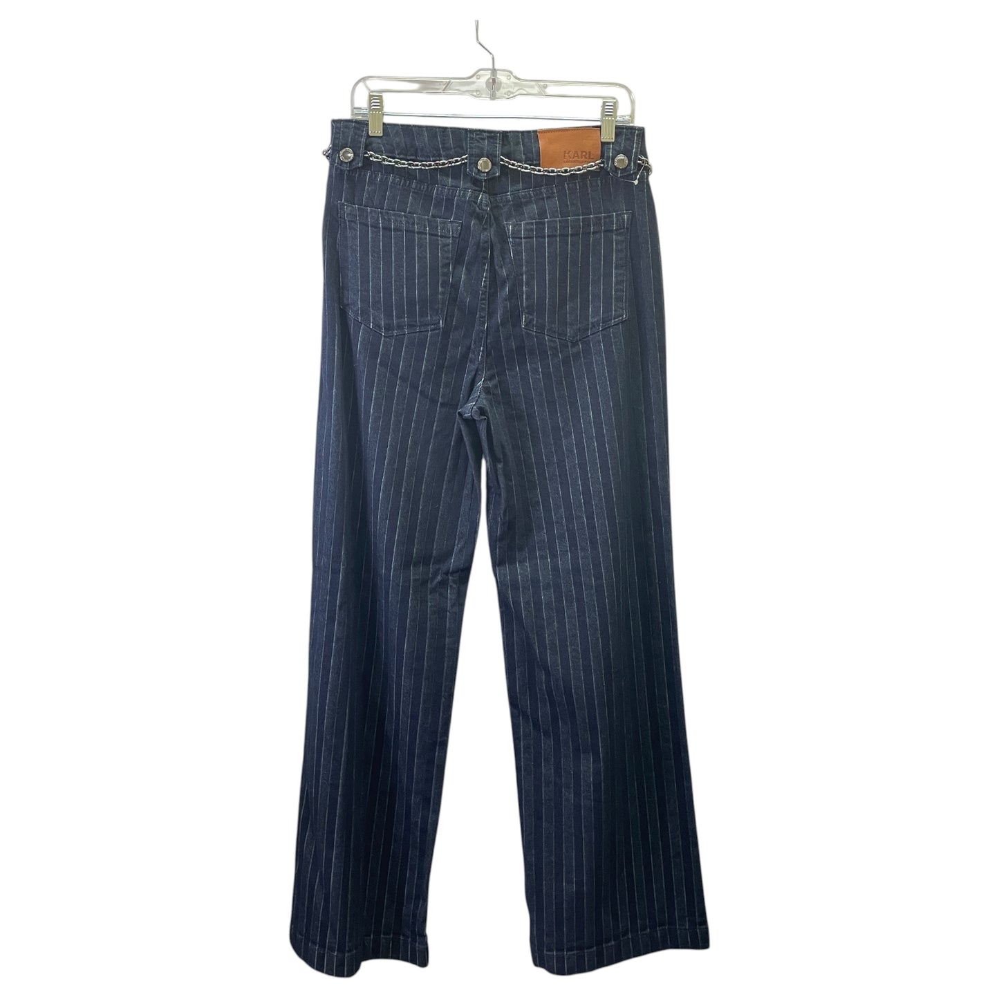 Jeans Designer By Karl Lagerfeld In Blue & White, Size:6