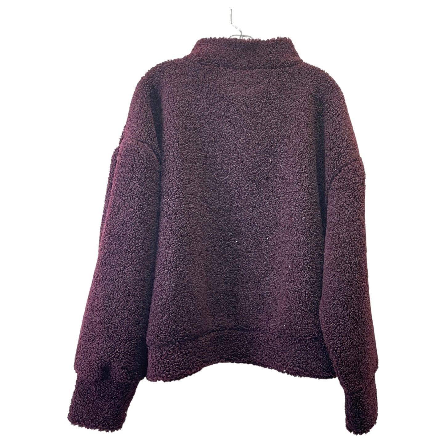 Sweatshirt Collar By Express In Maroon, Size:Xl