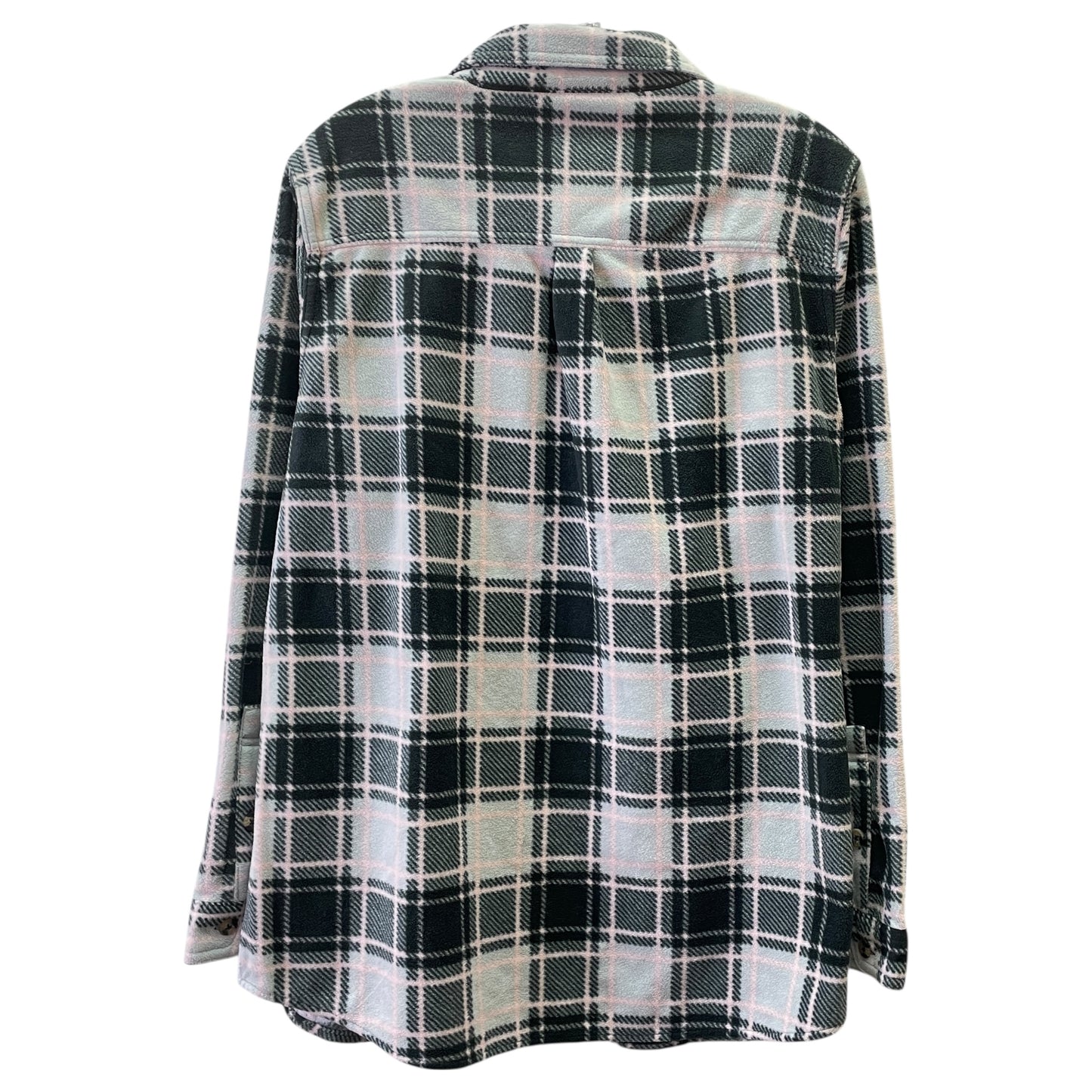 Jacket Shirt By Time And Tru In Grey & Pink, Size:Xl