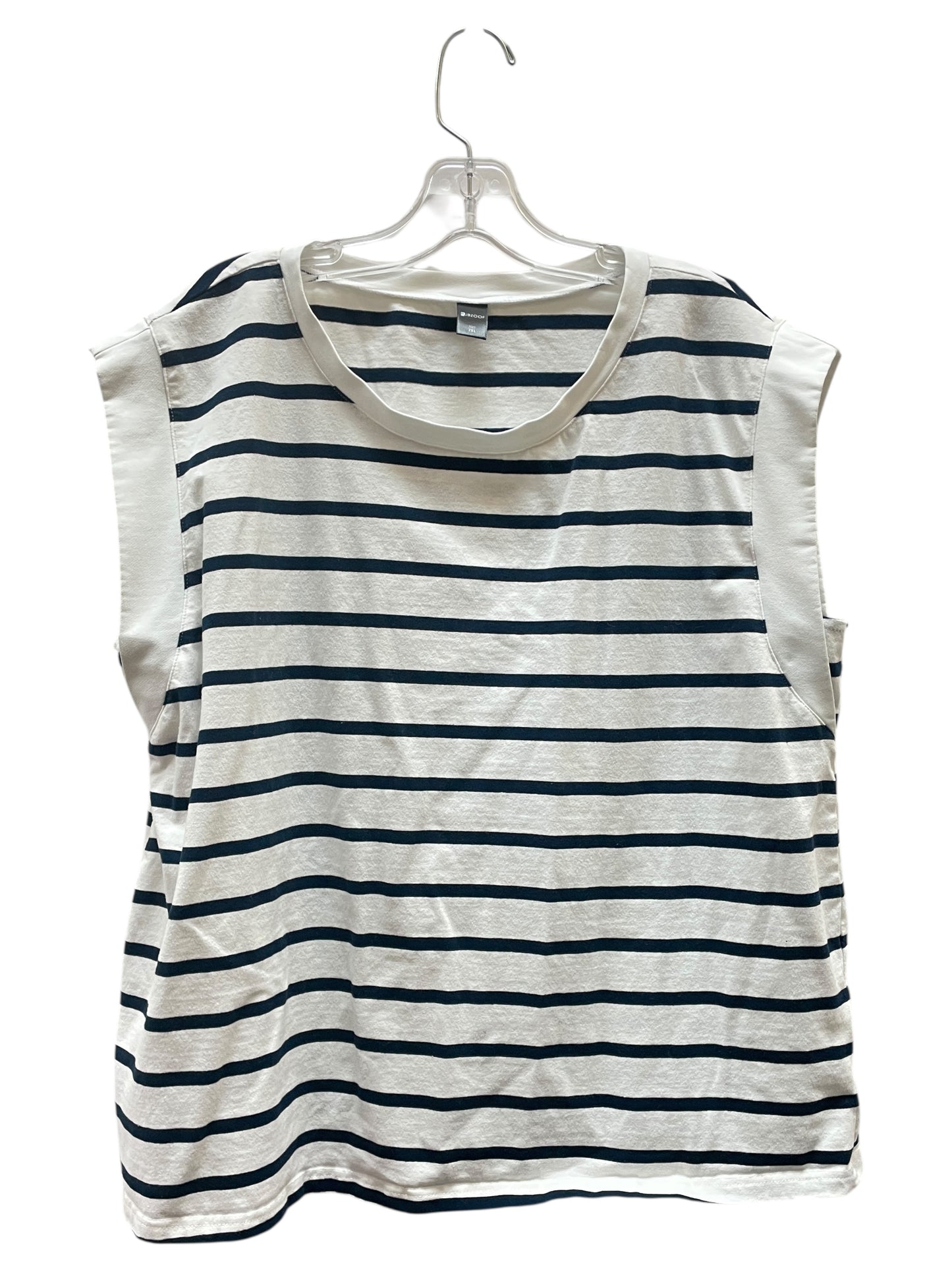 Top Ss By Cme In White, Size:2X