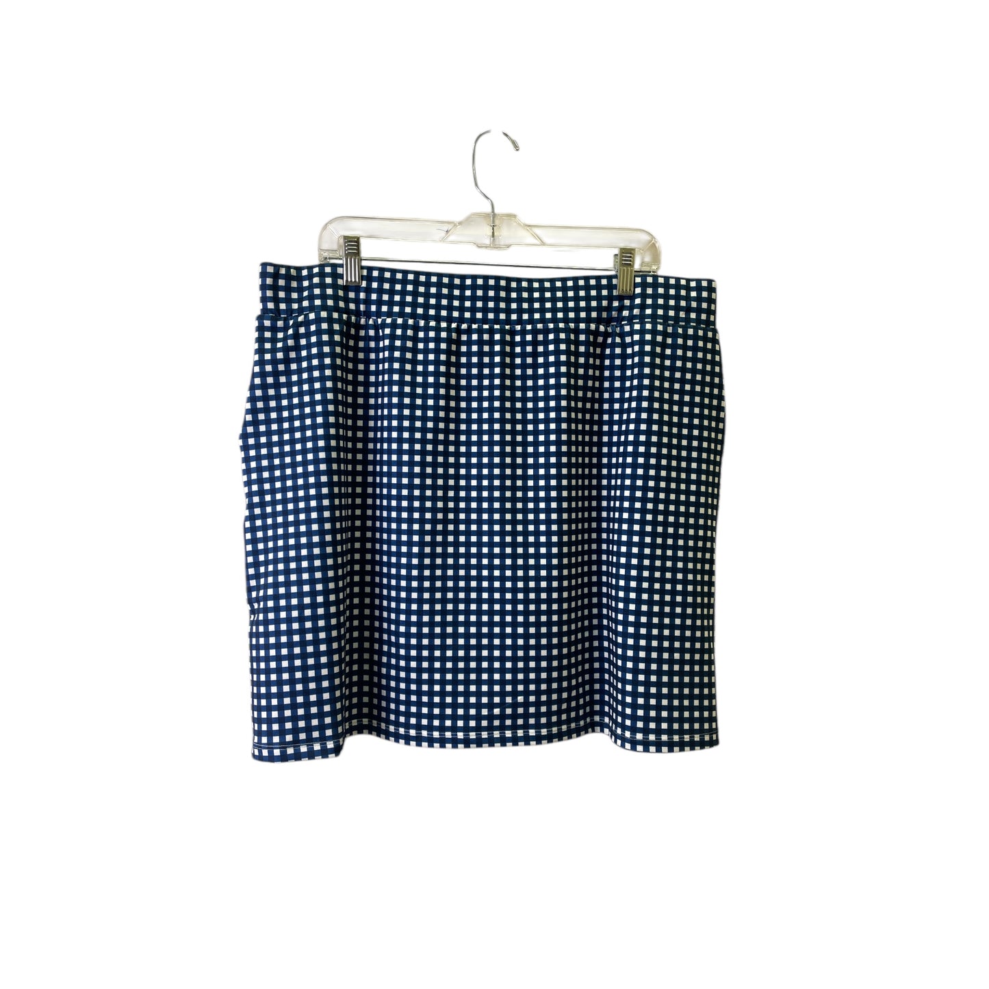 Athletic Skort By Talbots In Blue & White, Size:Xl