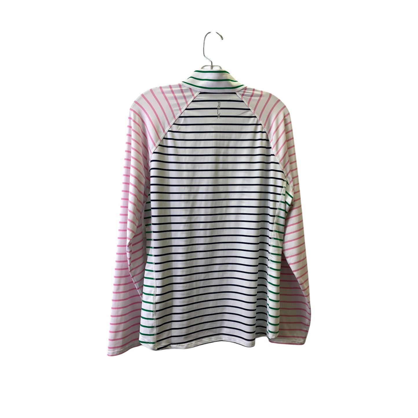 Athletic Top Ls Collar By Ralph Lauren Black Label In Striped Pattern, Size:Xl