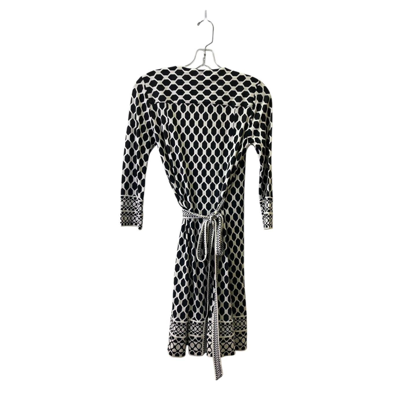 Dress Designer By Diane Von Furstenberg In Black & Cream, Size:S
