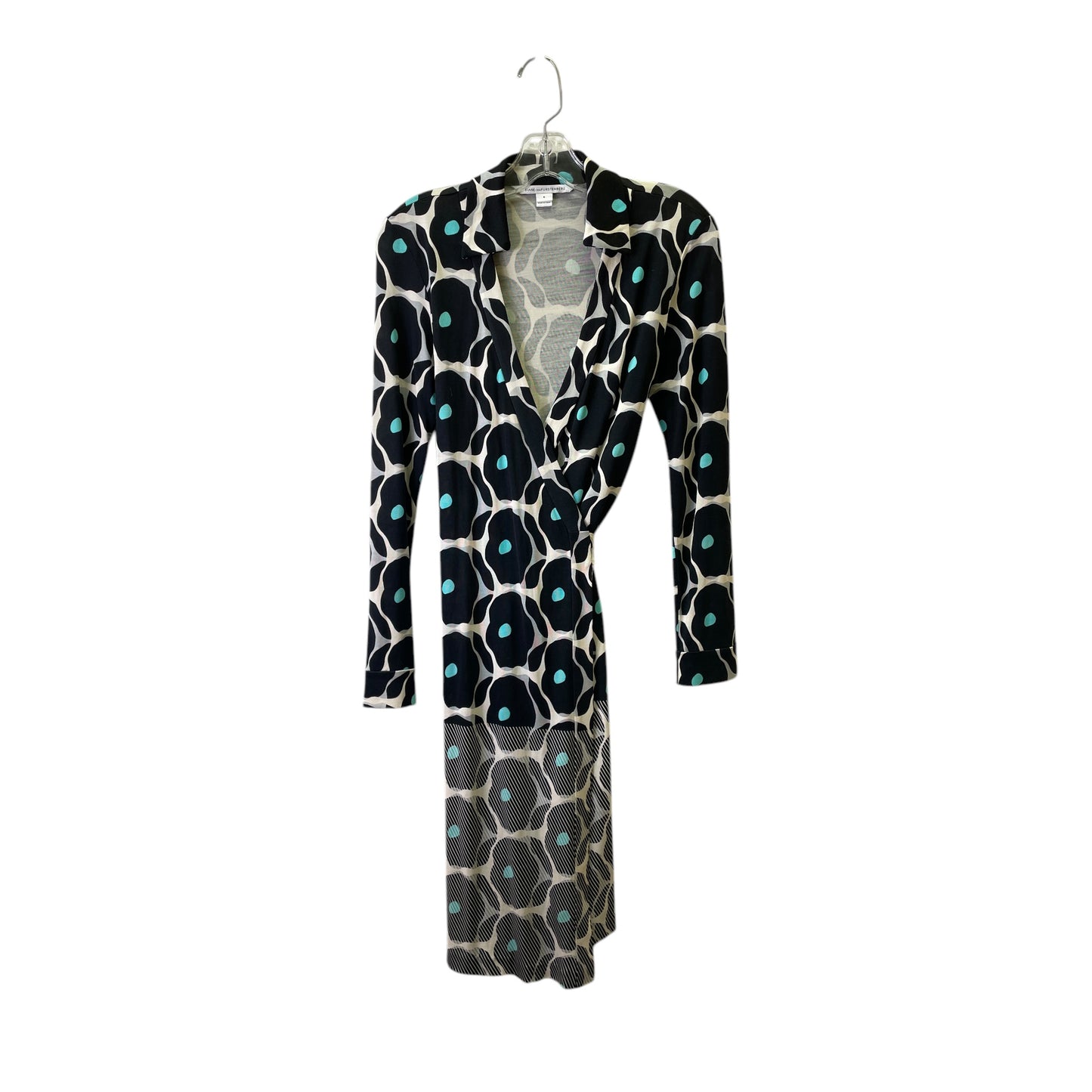 Dress Designer By Diane Von Furstenberg In Black & Tan, Size:S