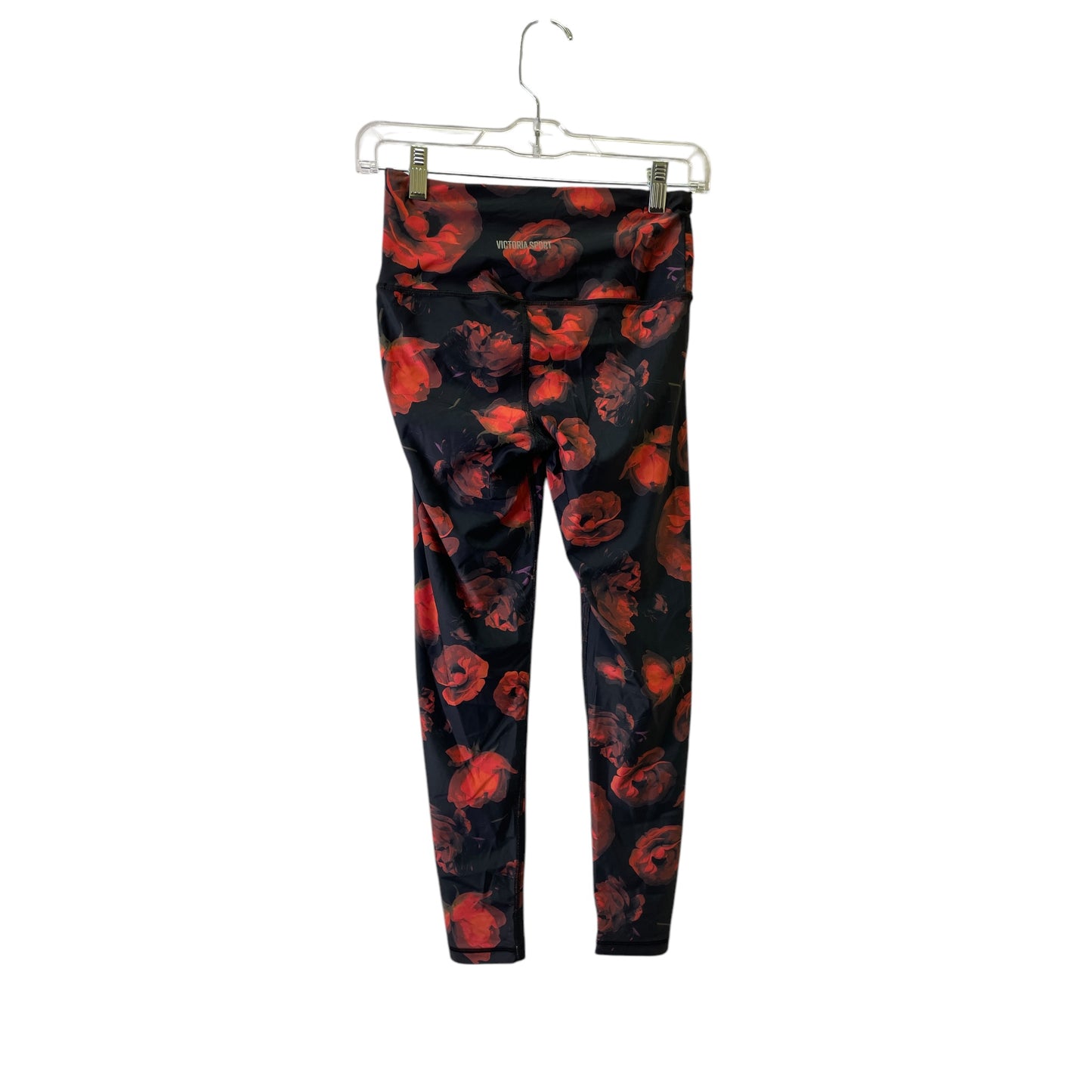 Athletic Leggings By Victorias Secret In Black & Red, Size:S