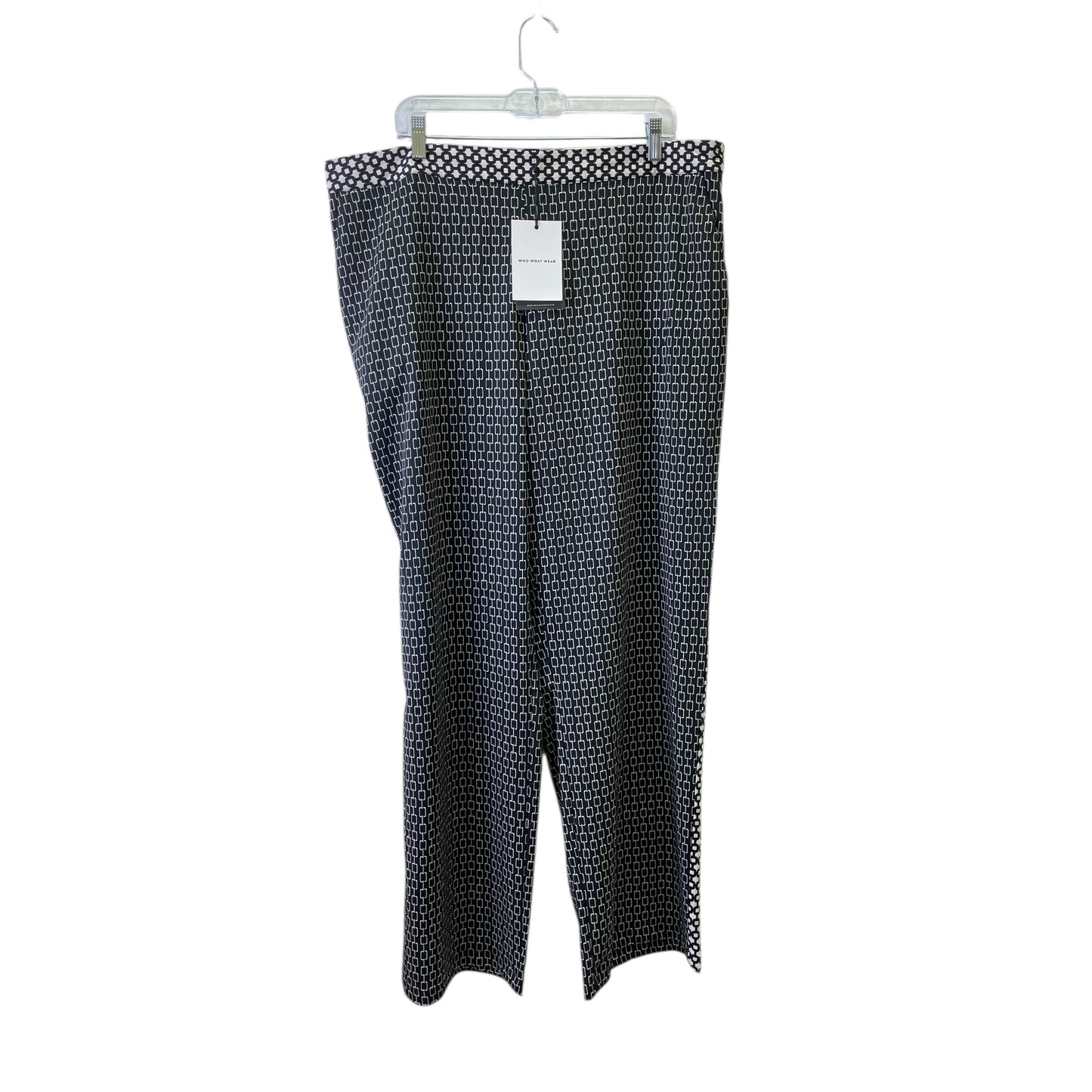 Pants Dress By Who What Wear In Black & Tan, Size:18