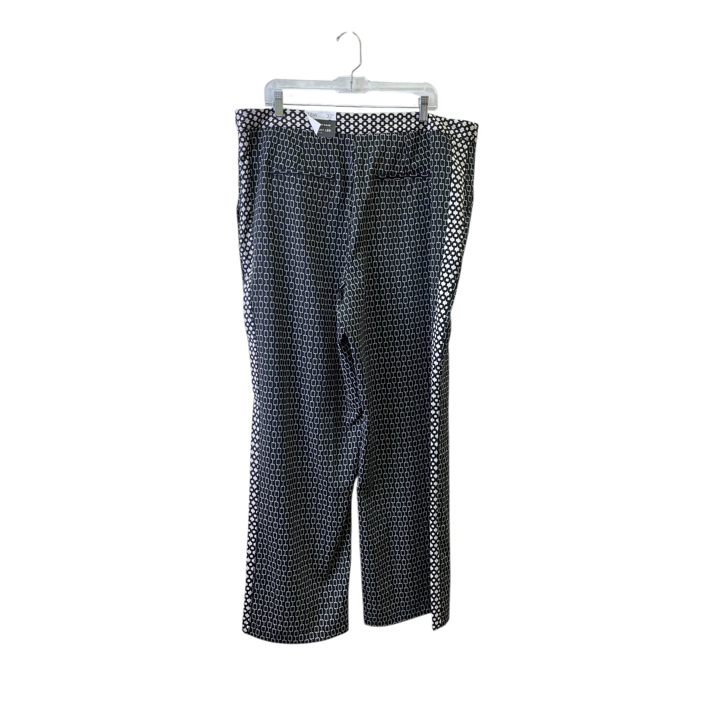 Pants Dress By Who What Wear In Black & Tan, Size:18