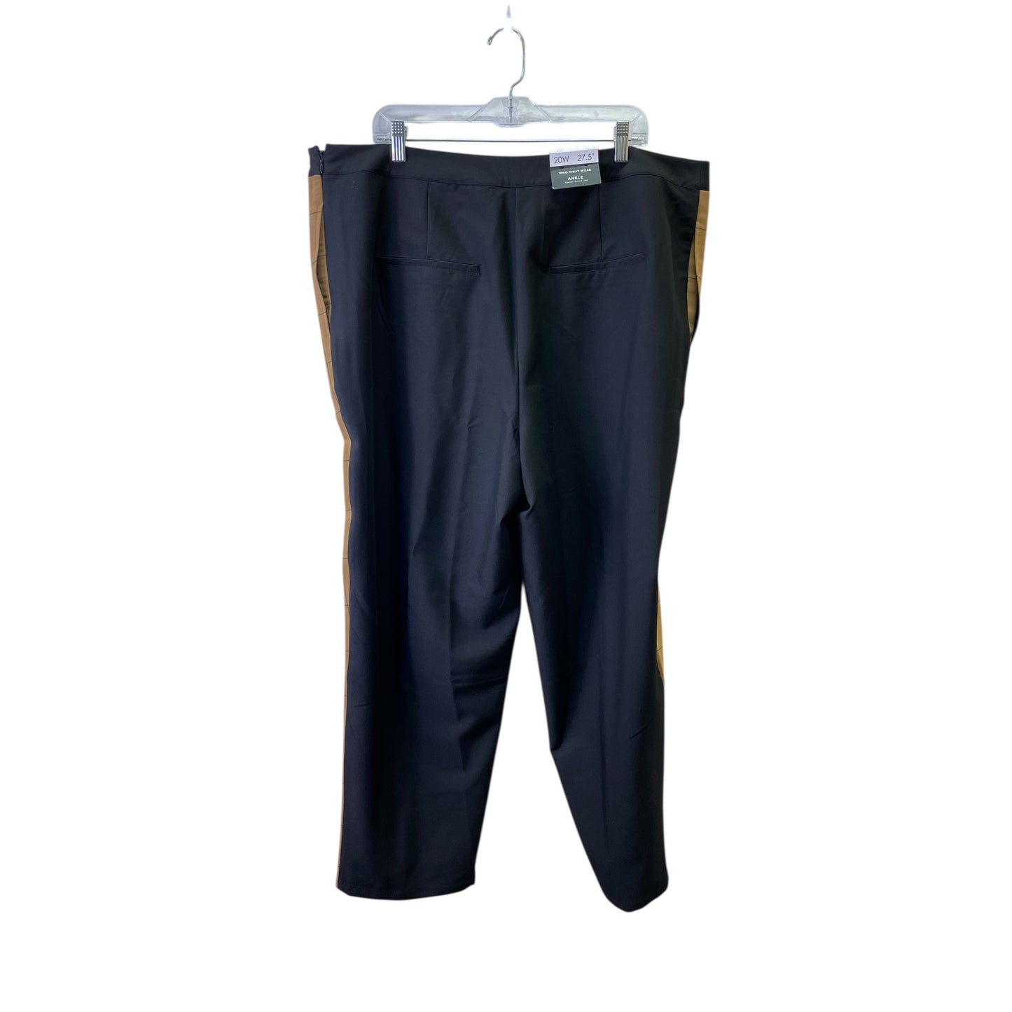 Pants Dress By Who What Wear In Black & Tan, Size:20