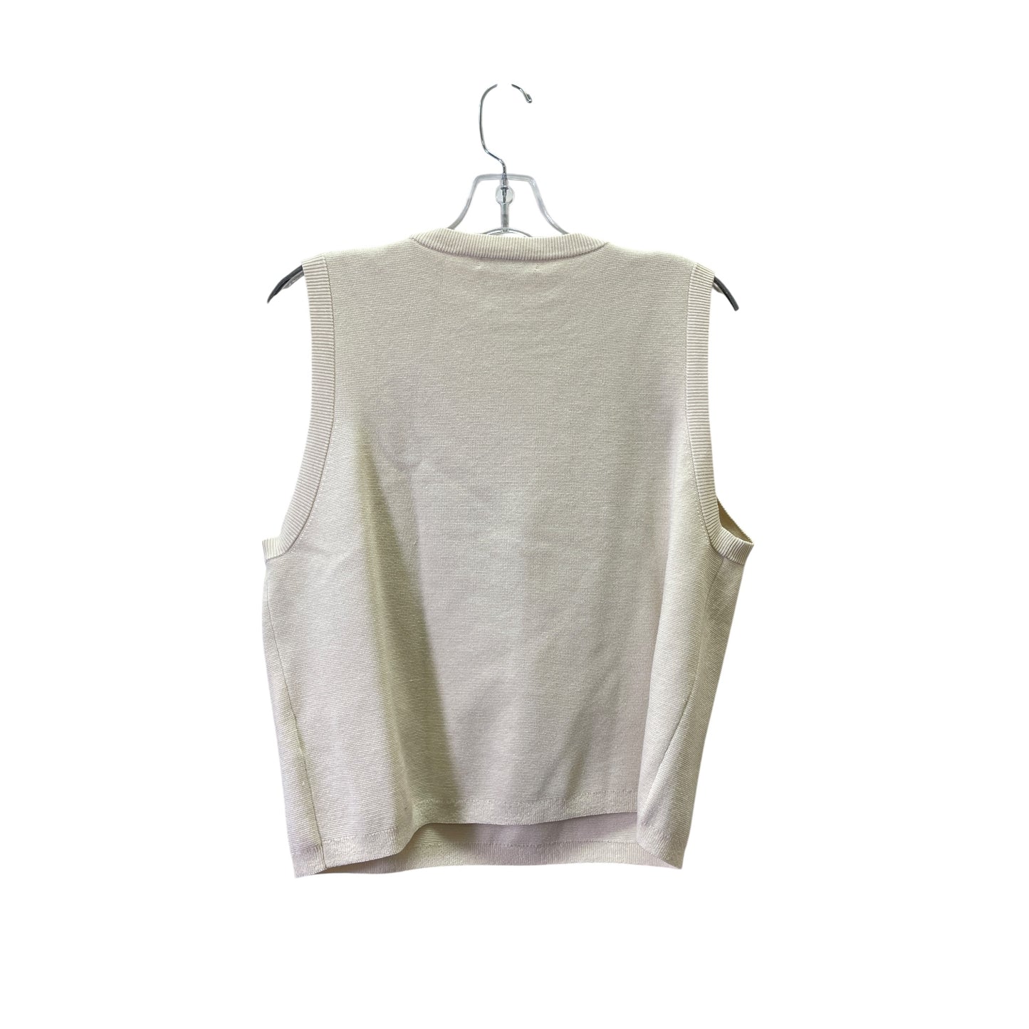 Vest Sweater By J. Crew In Cream, Size:Xl