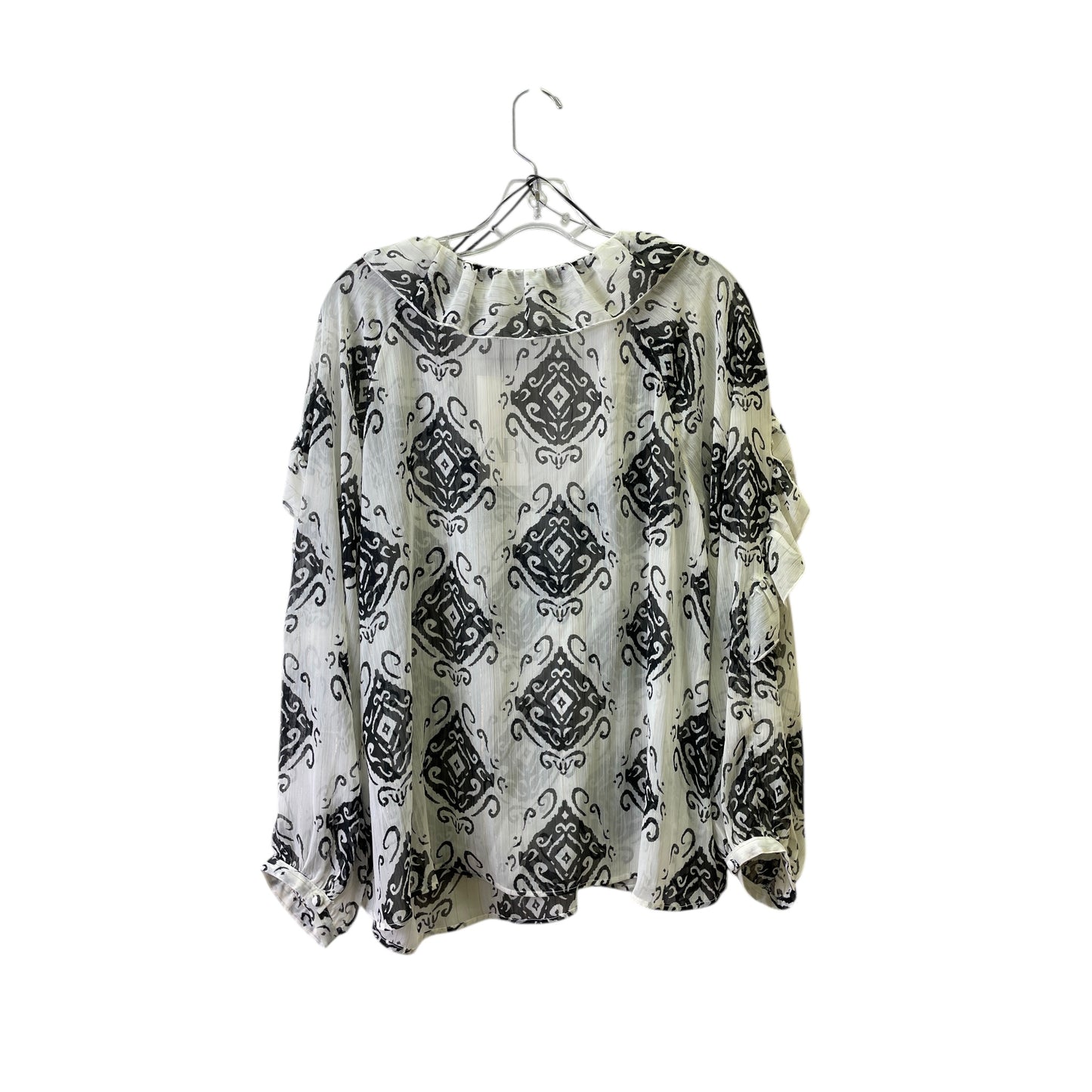 Top Ls By Zara In Black & White, Size:M