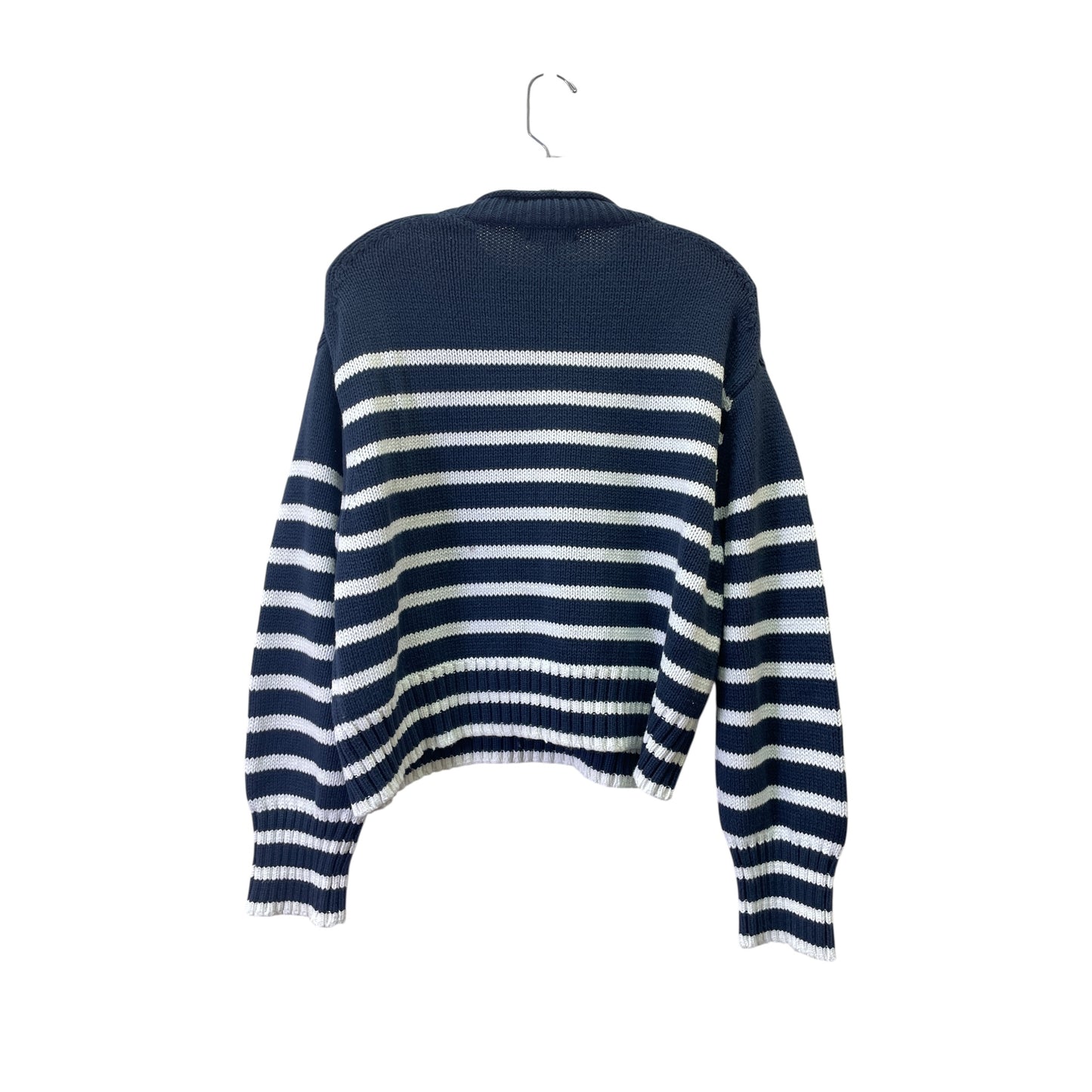 Sweater By J. Crew In Blue & White, Size:L