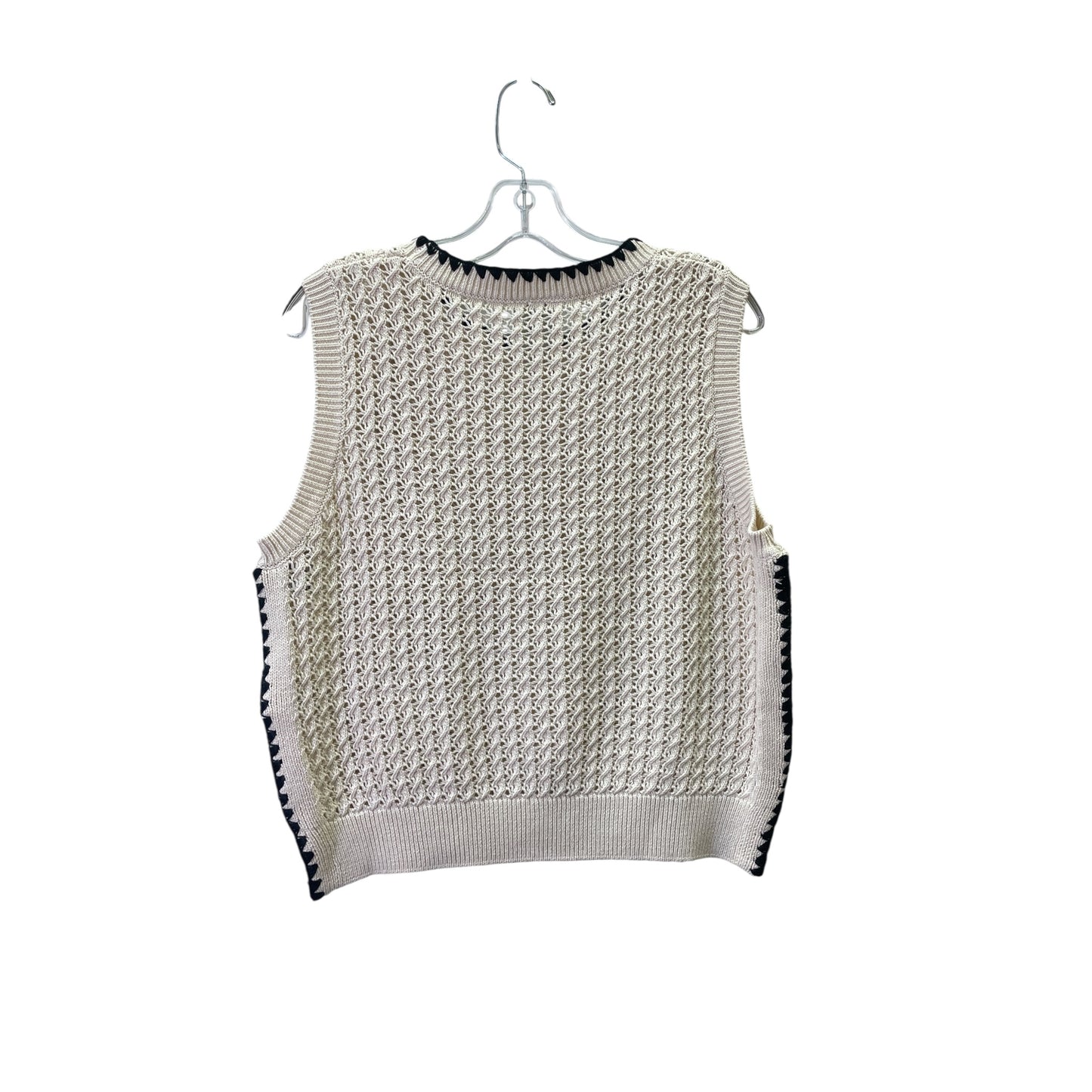 Vest Sweater By Varley In Cream, Size:L