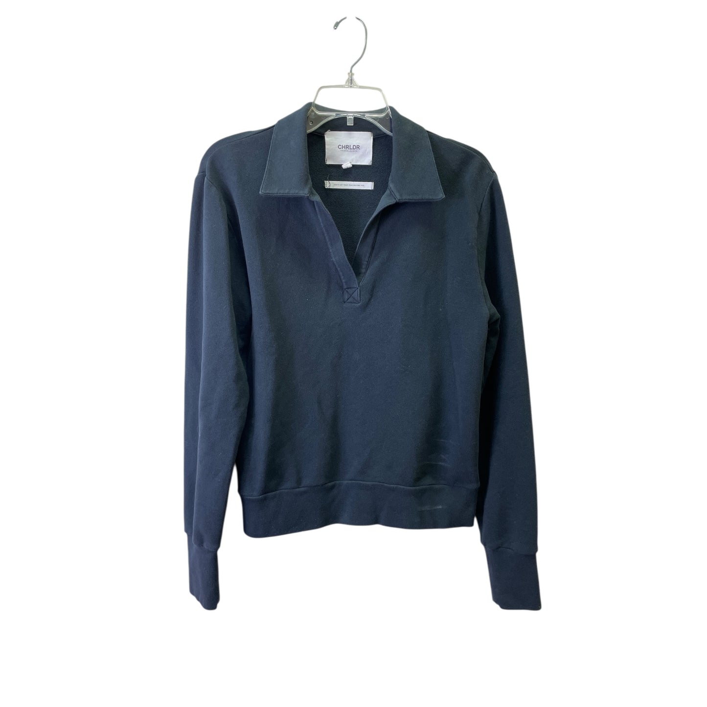 ATHLETIC TOP LS COLLAR by CHRLDR In BLACK, Size: M