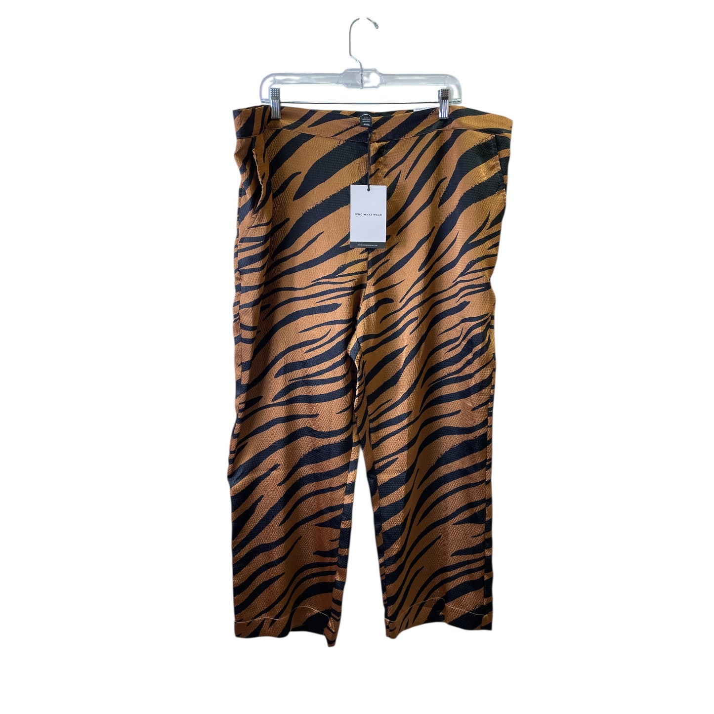 Pants Set 2Pc By Who What Wear In Animal Print, Size:20