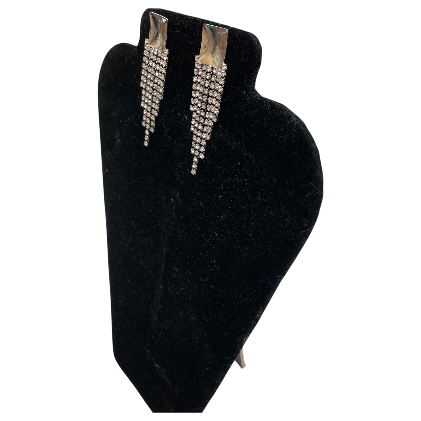 Earrings Dangle/Drop By Badgley Mischka In Silver