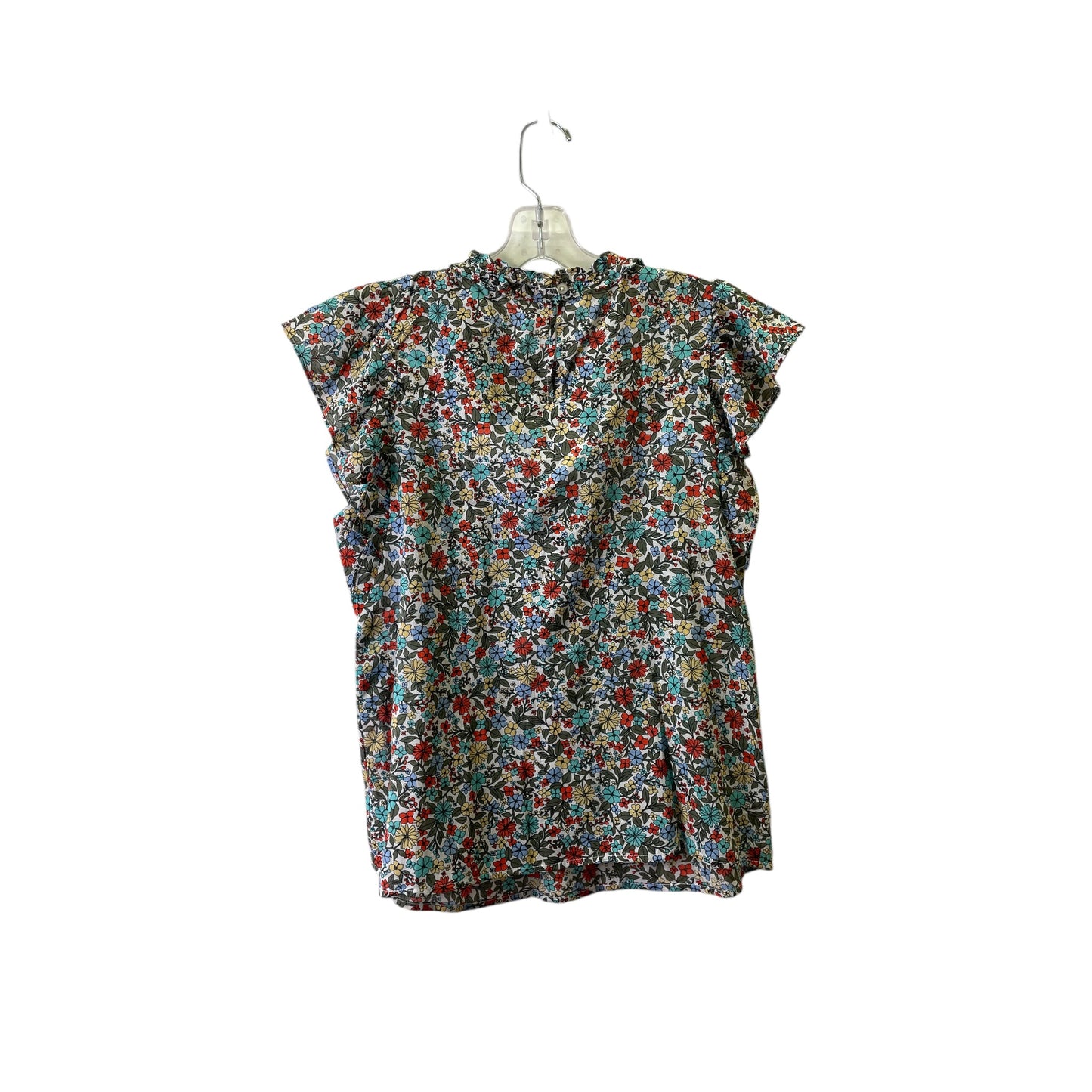 Top Sleeveless By Loft In Blue & Green, Size:Mp