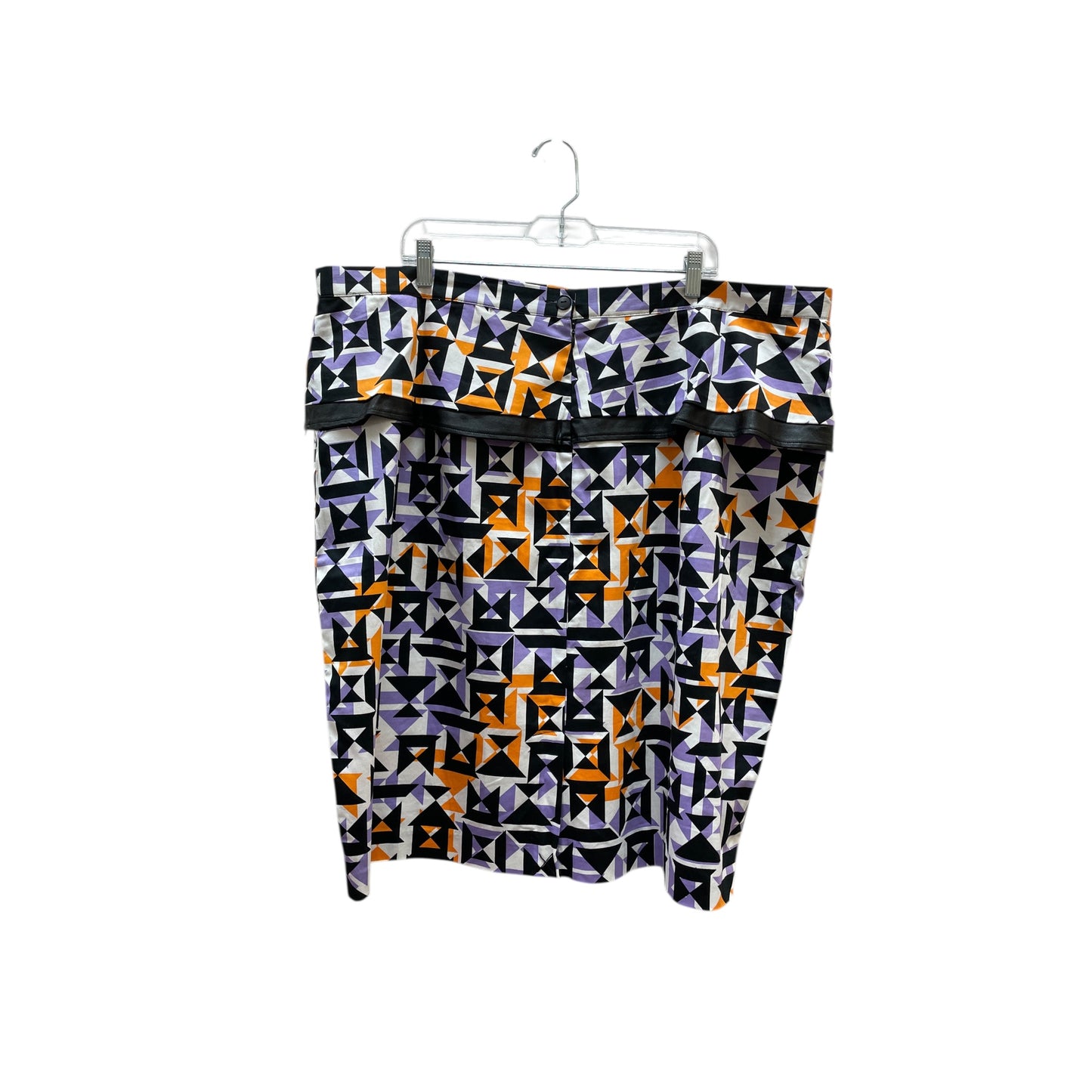 Skirt Mini & Short By Ashley Stewart In Black & Purple, Size:24