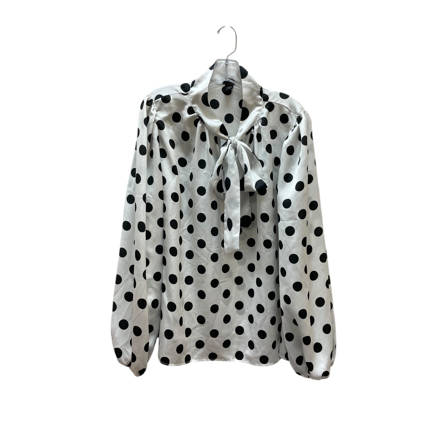 Top Ls By Shein In Black & White, Size:4X