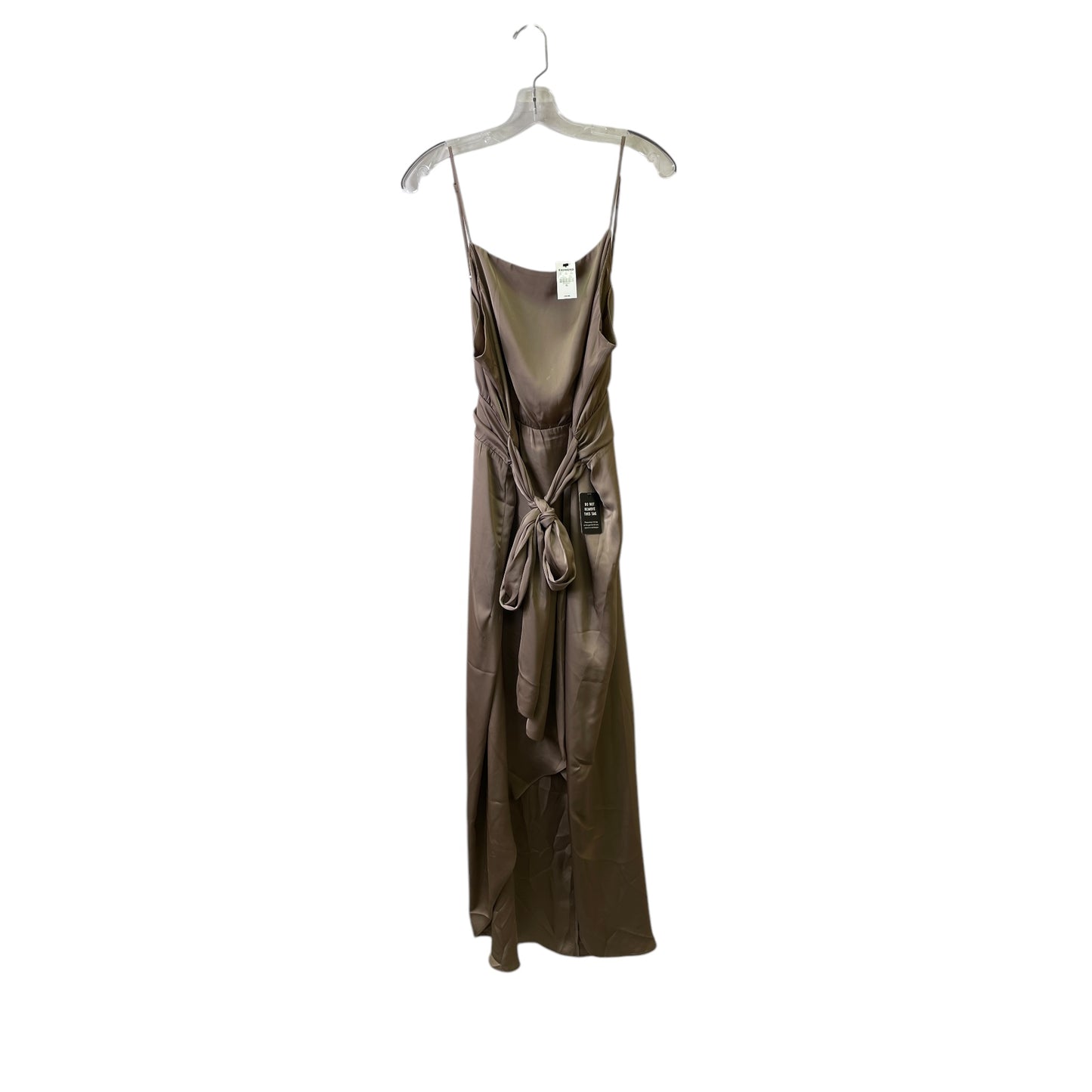 Dress Party Long By Express In Brown, Size:Xl