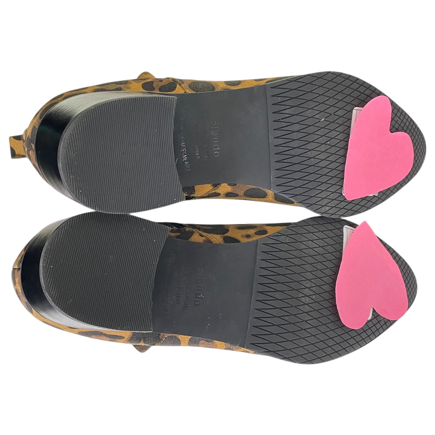Boots Ankle Heels By Blondo In Animal Print, Size:9.5