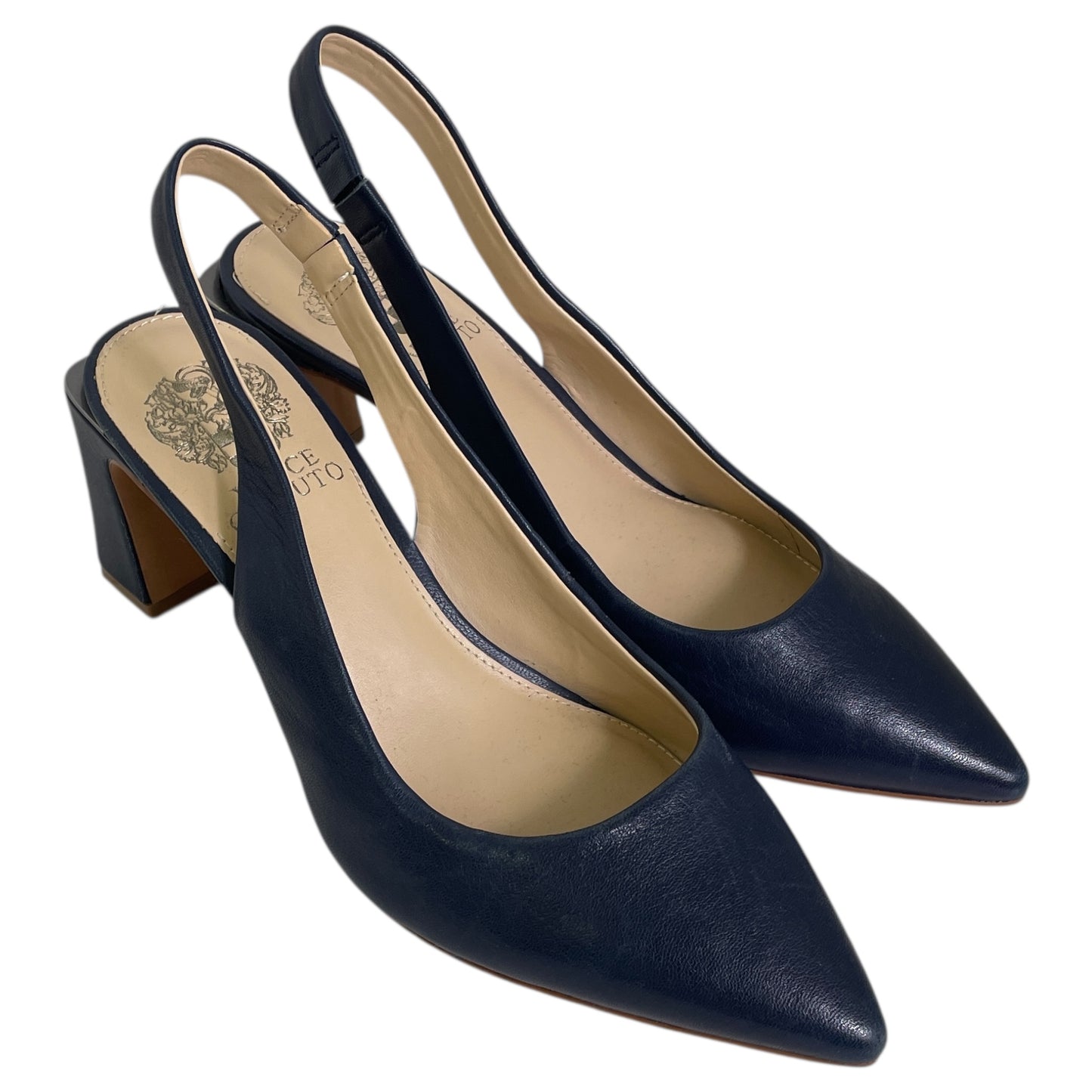 Shoes Heels Block By Vince Camuto In Blue, Size:7.5