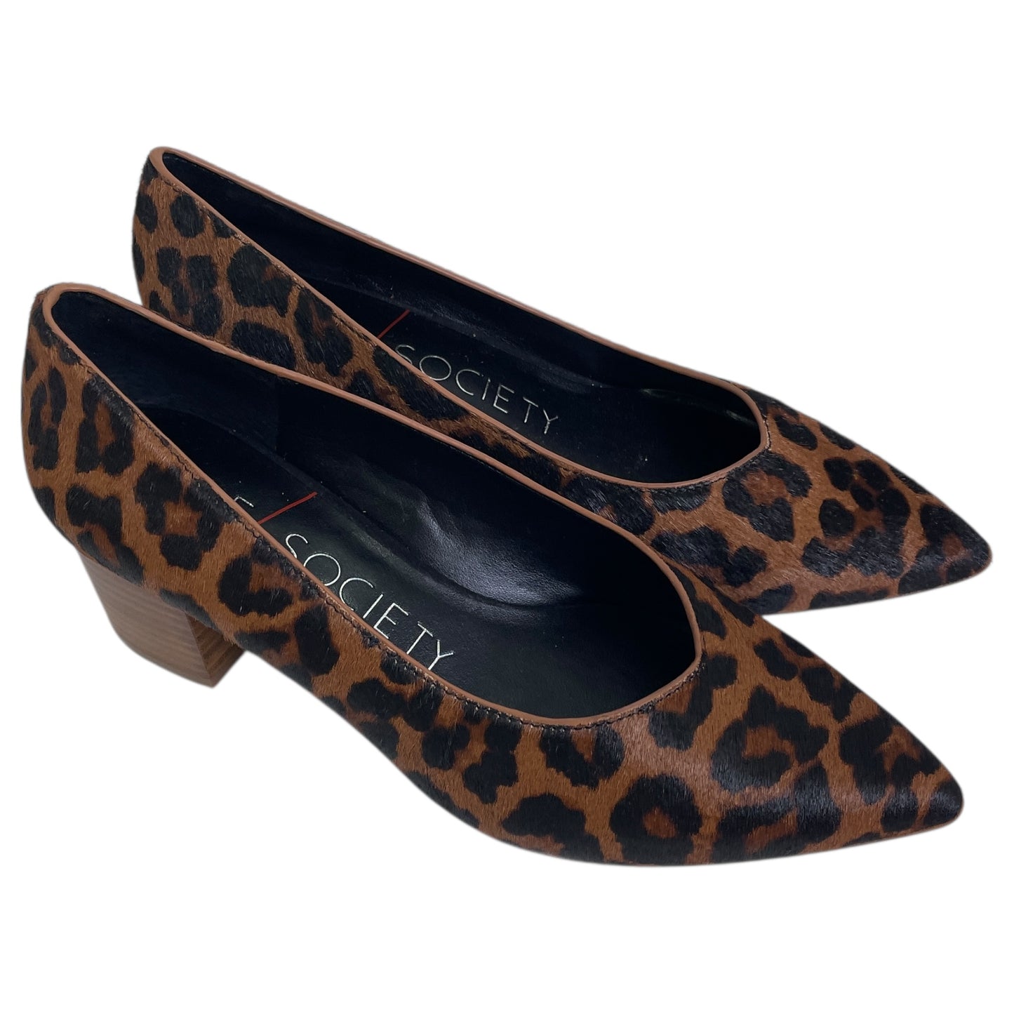 Shoes Heels Block By Sole Society In Animal Print, Size:6.5