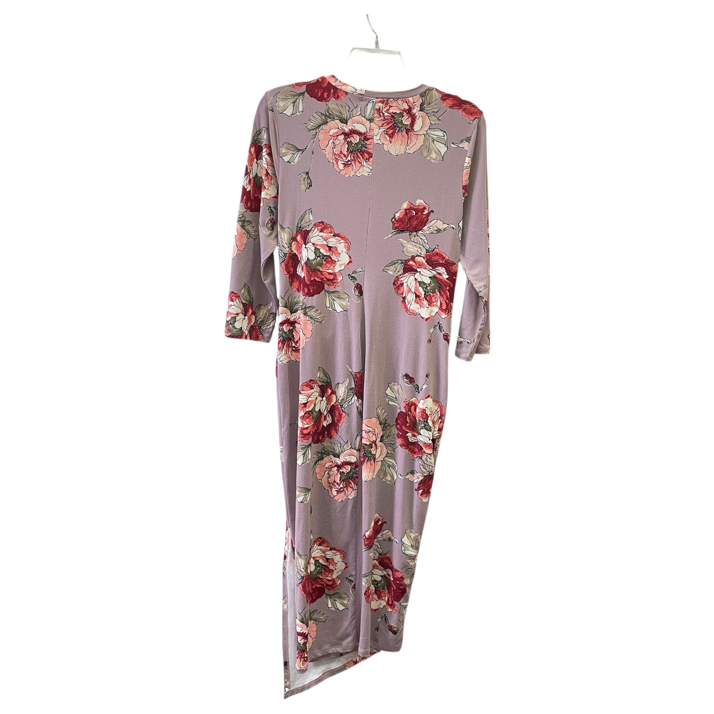 Dress Casual Midi By Nine Britton In Orange & Purple, Size:L