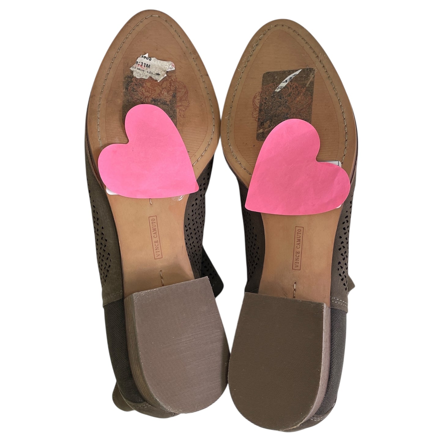 BOOTS ANKLE HEELS by VINCE CAMUTO In BROWN, Size: 11