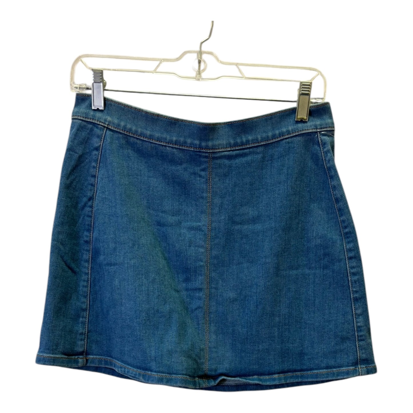 Skirt Mini & Short By Express In Blue Denim, Size:4