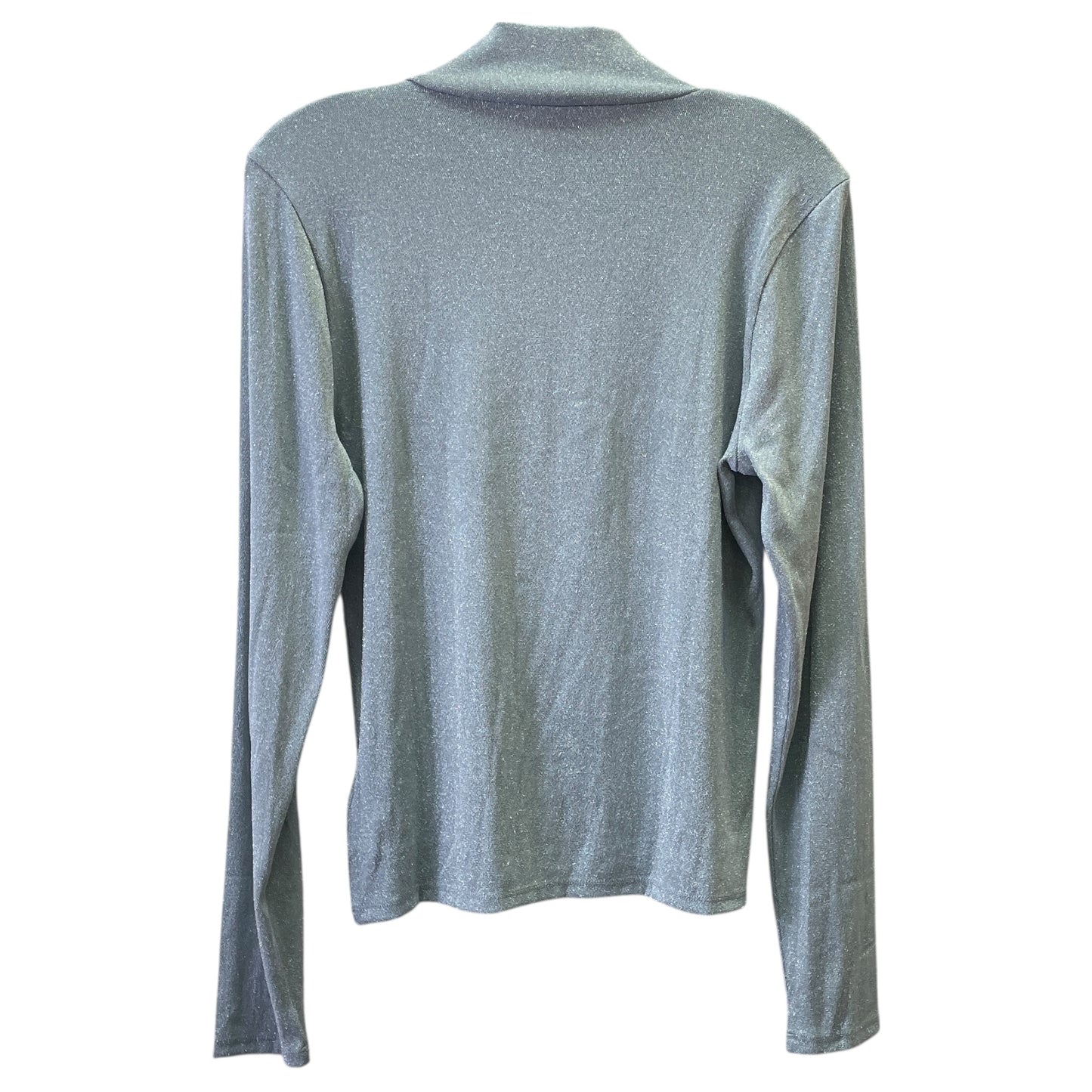 TOP LS by J. CREW in SILVER, Size:L