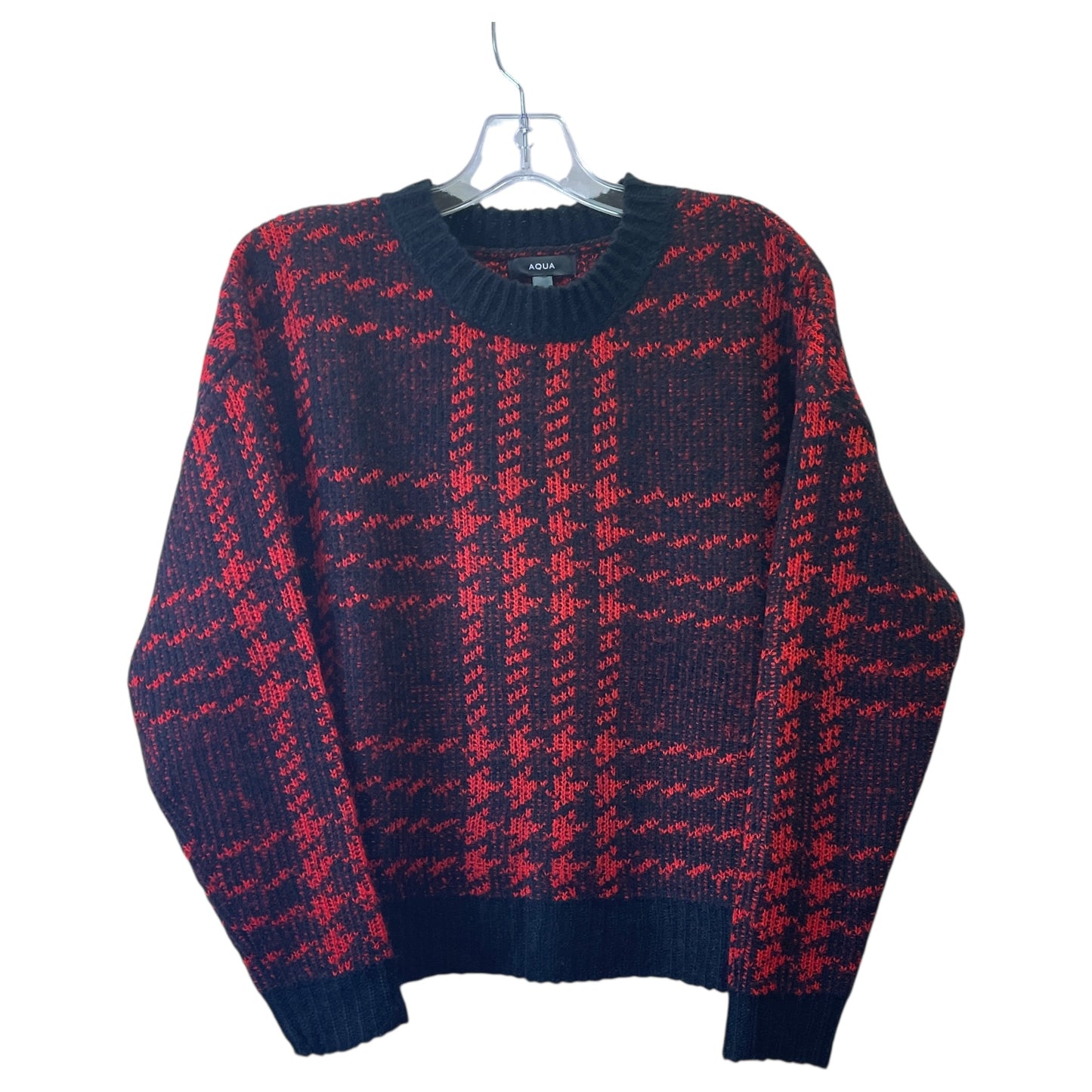 Sweater By Aqua In Black & Red, Size:S