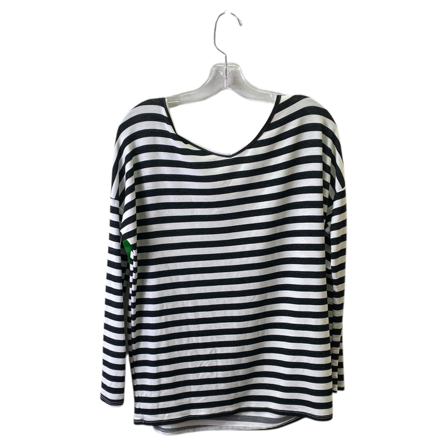 Top Ls Basic By Agnes & Dora In Black & White, Size:Xs