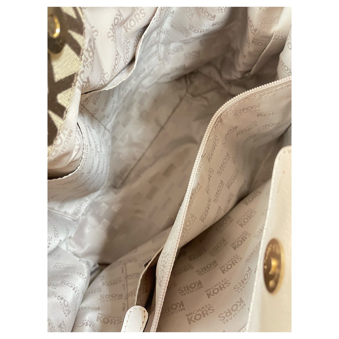 Crossbody Designer By Michael Kors In Tan, Size:Medium