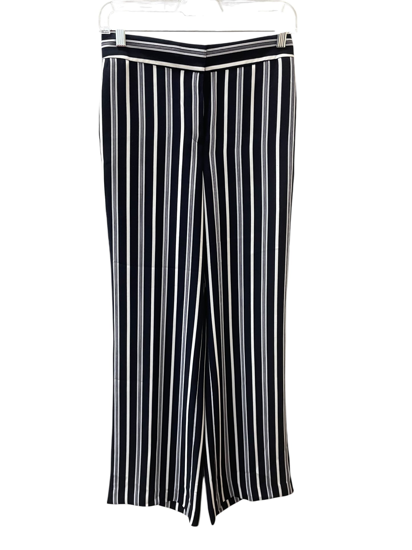 Pants Wide Leg By Ann Taylor In Blue & White, Size:0