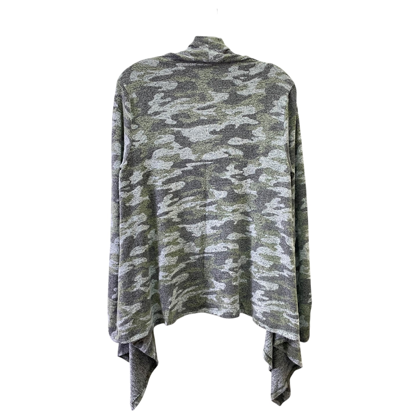 Cardigan By Bobeau In Green & Grey, Size:M