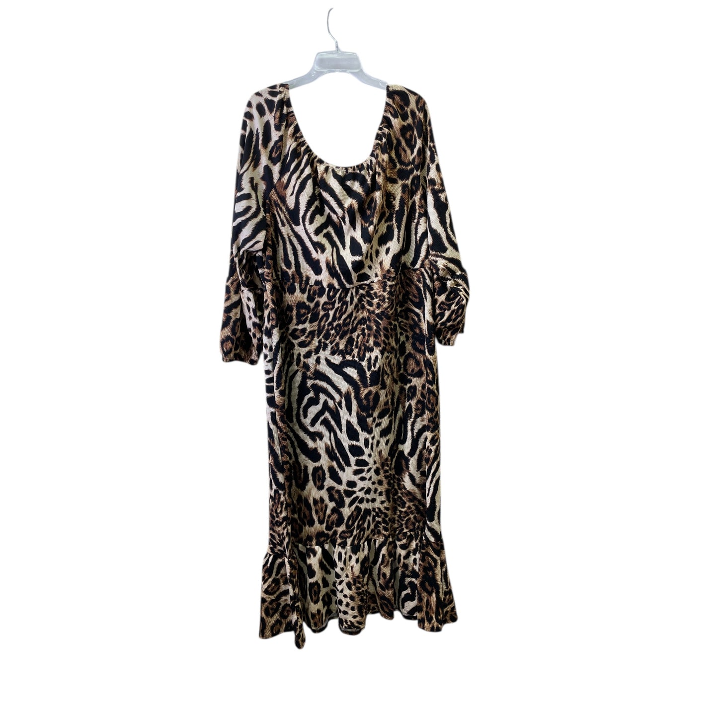 Dress Casual Maxi By Ashley Stewart In Animal Print, Size:3