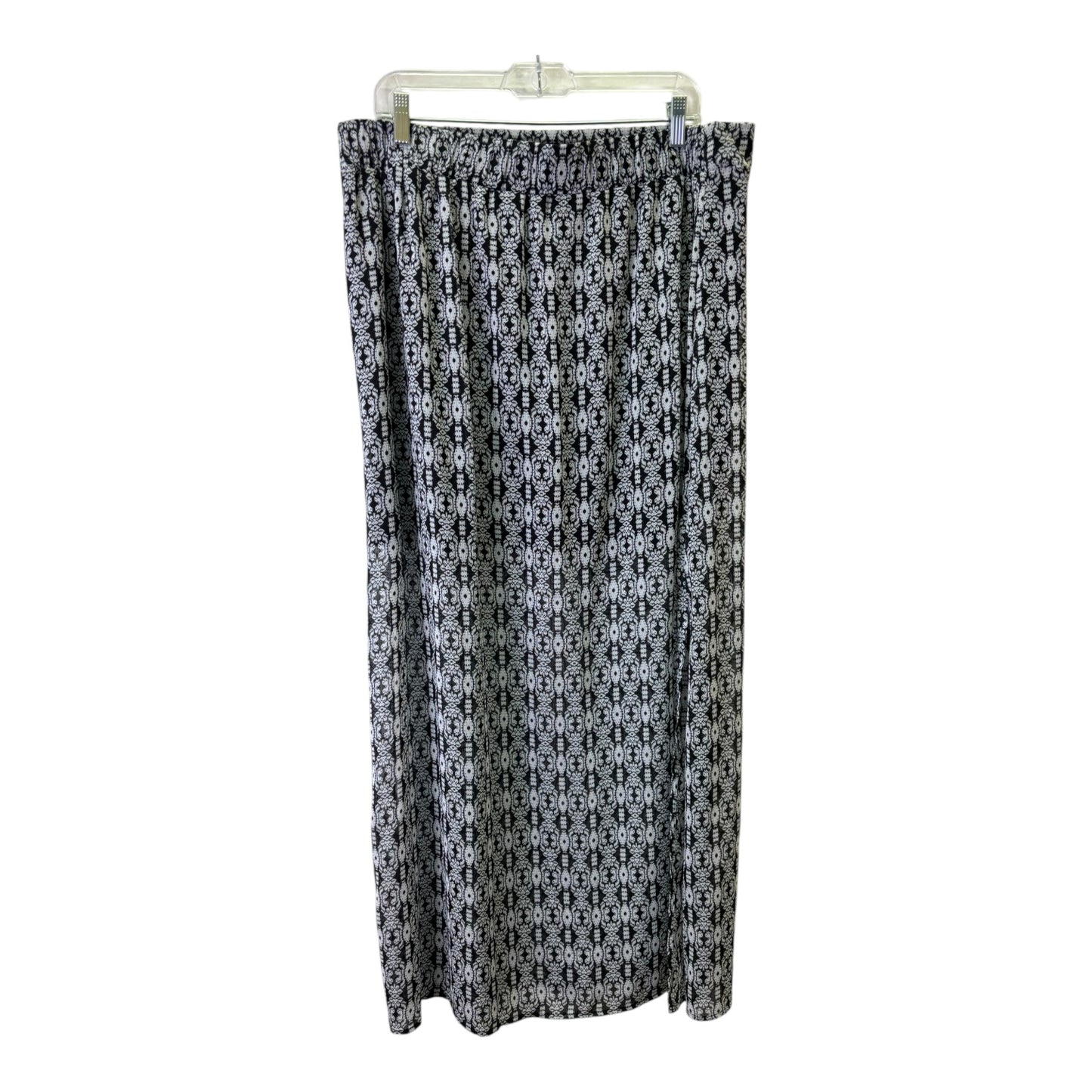 Skirt Maxi By Maurices In Black & White, Size:Xl