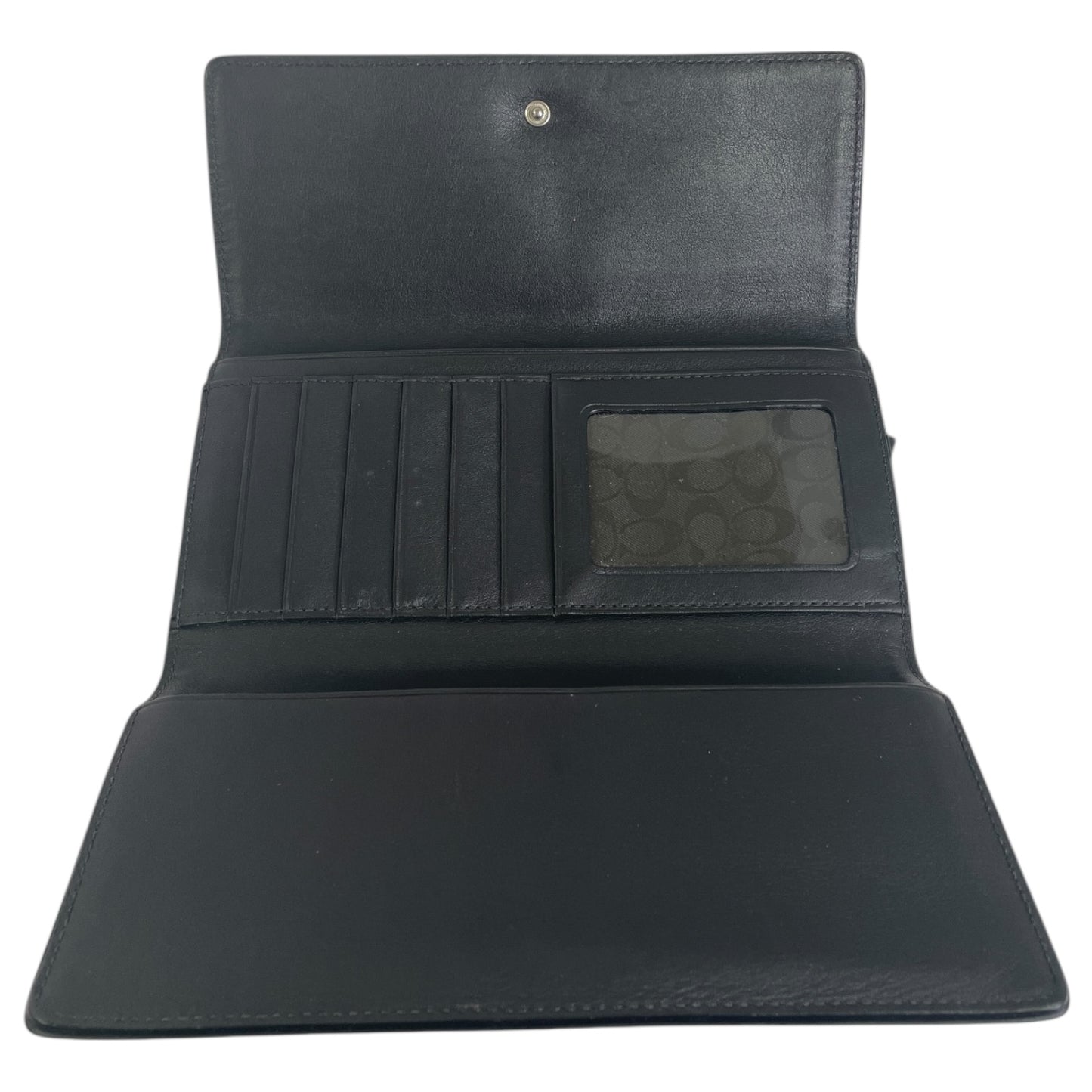 Wallet Designer By Coach In Black, Size:Large